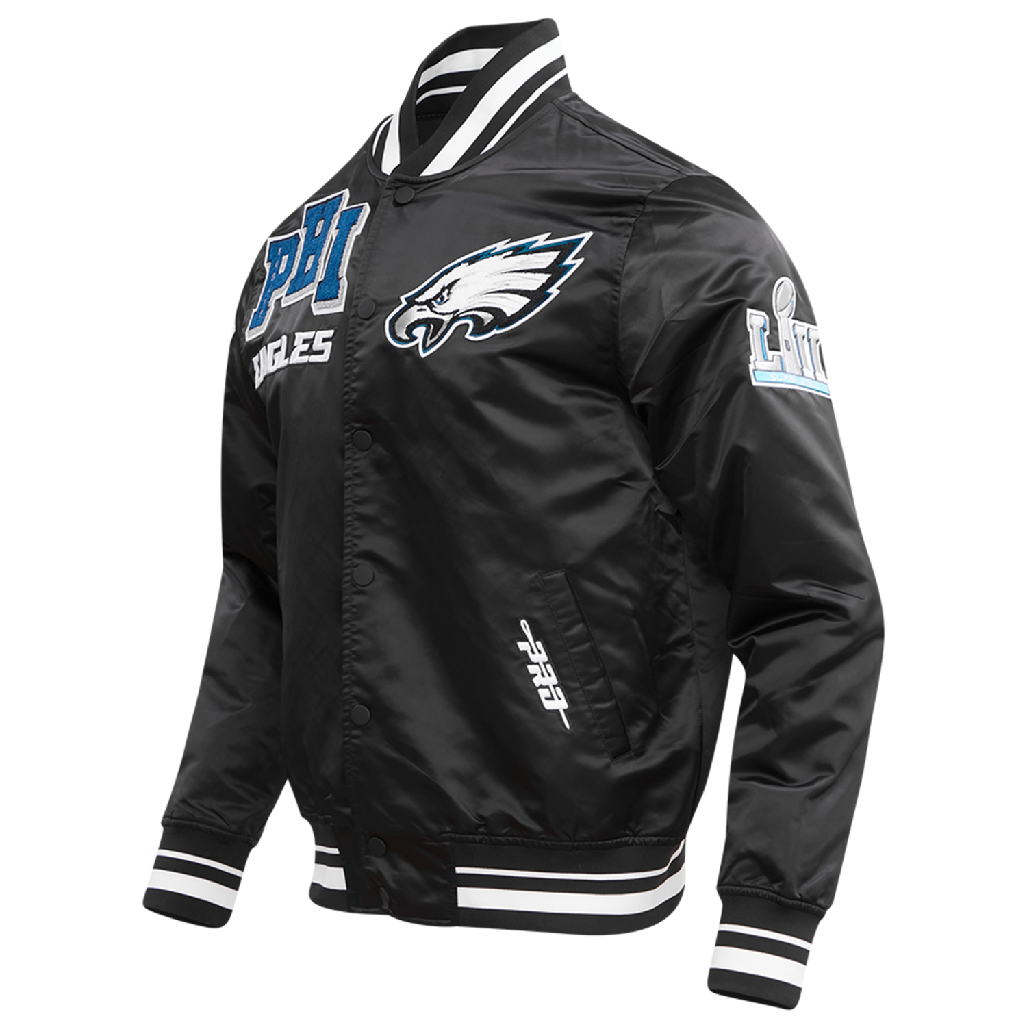 Pro Standard PHILADELPHIA EAGLES SATIN JACKET - Men's - Black
