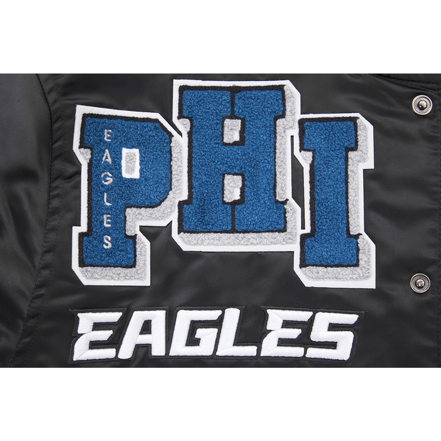 Pro Standard PHILADELPHIA EAGLES SATIN JACKET - Men's - Black