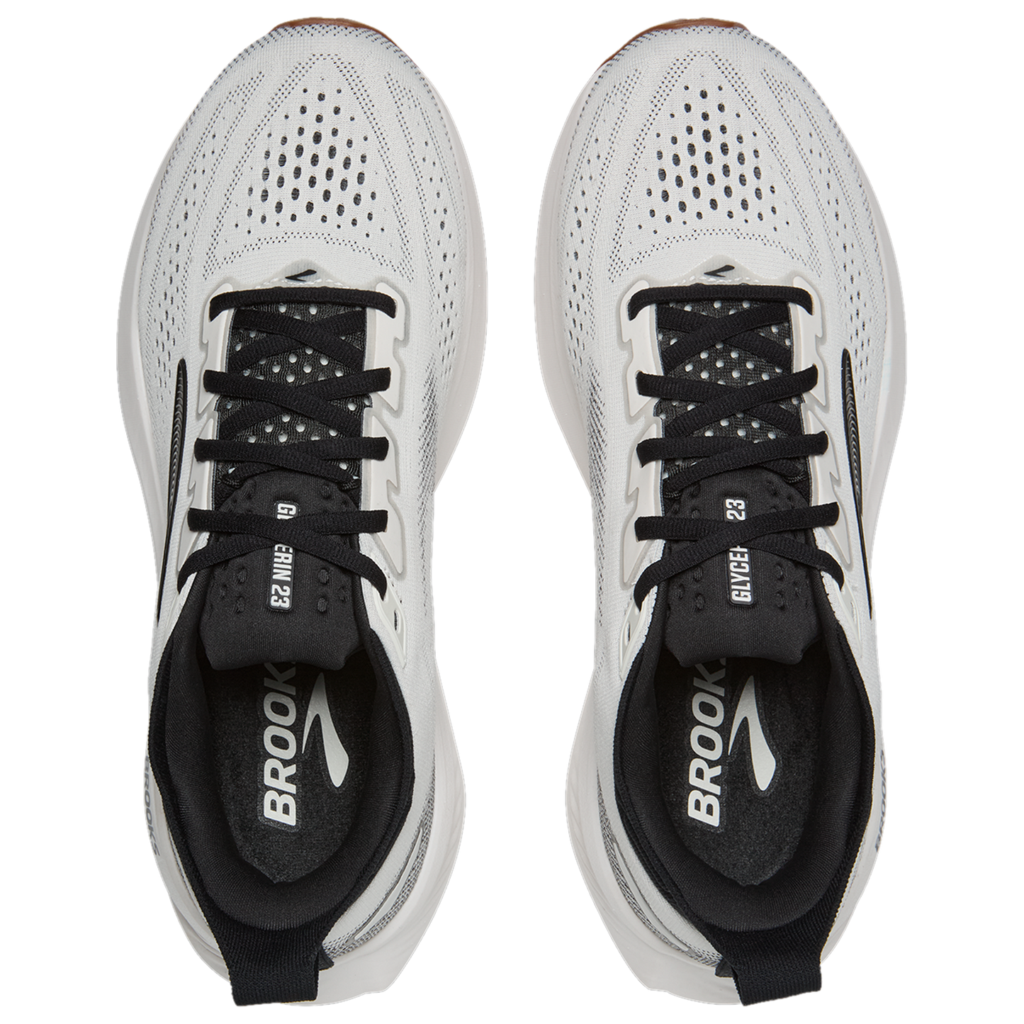 Brooks Glycerin 23 - Men's - White/Black/Biscuit