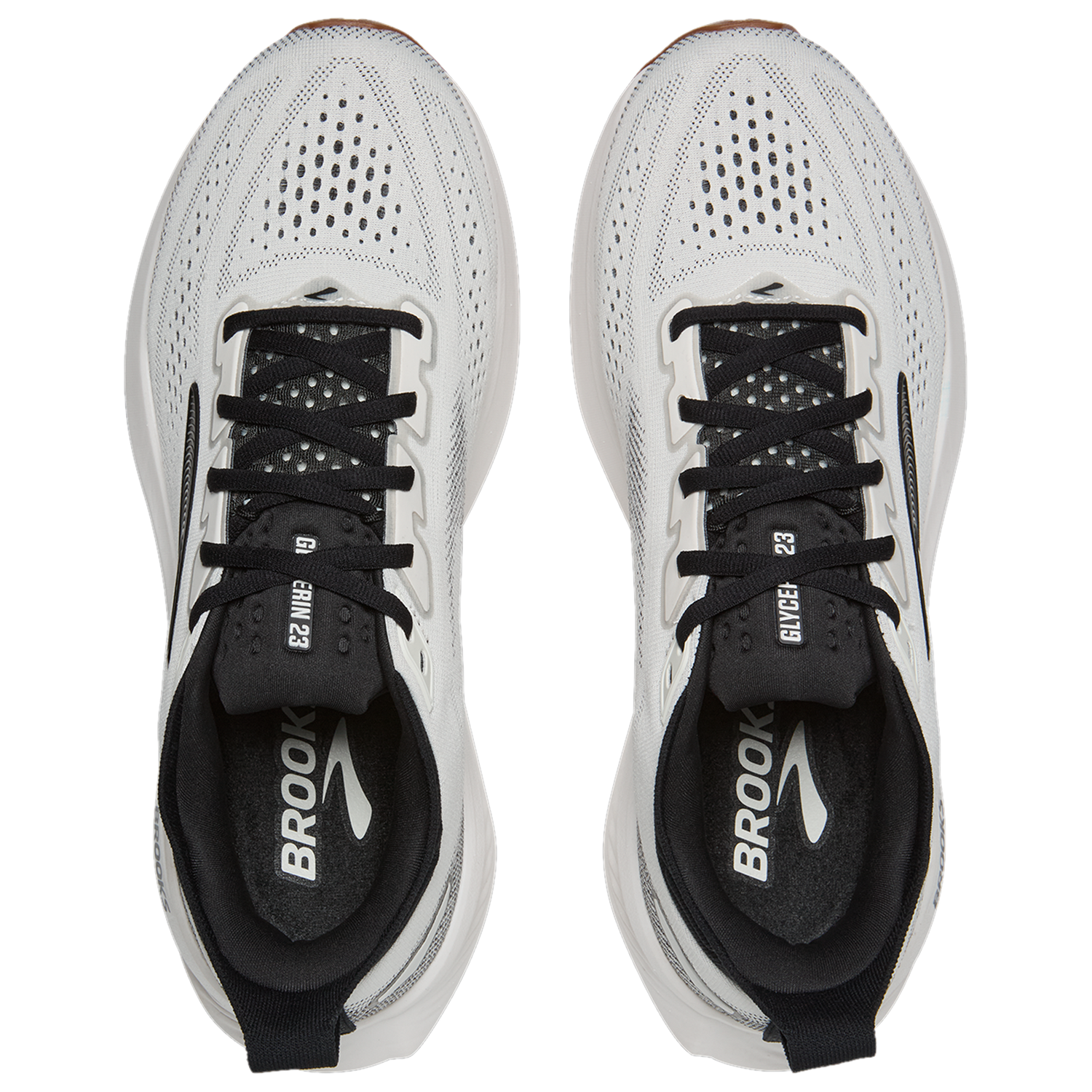Brooks Glycerin 23 - Men's - White/Black/Biscuit