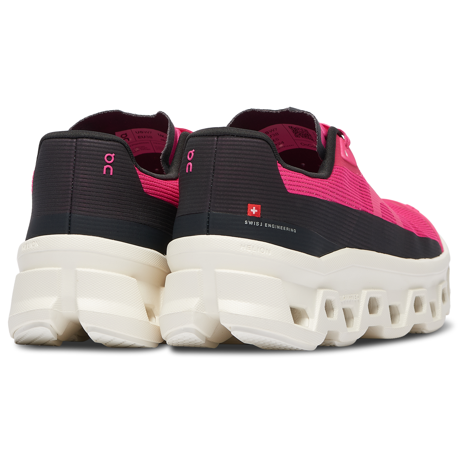 On Cloudmonster Void - Women's - Ivory/Pink