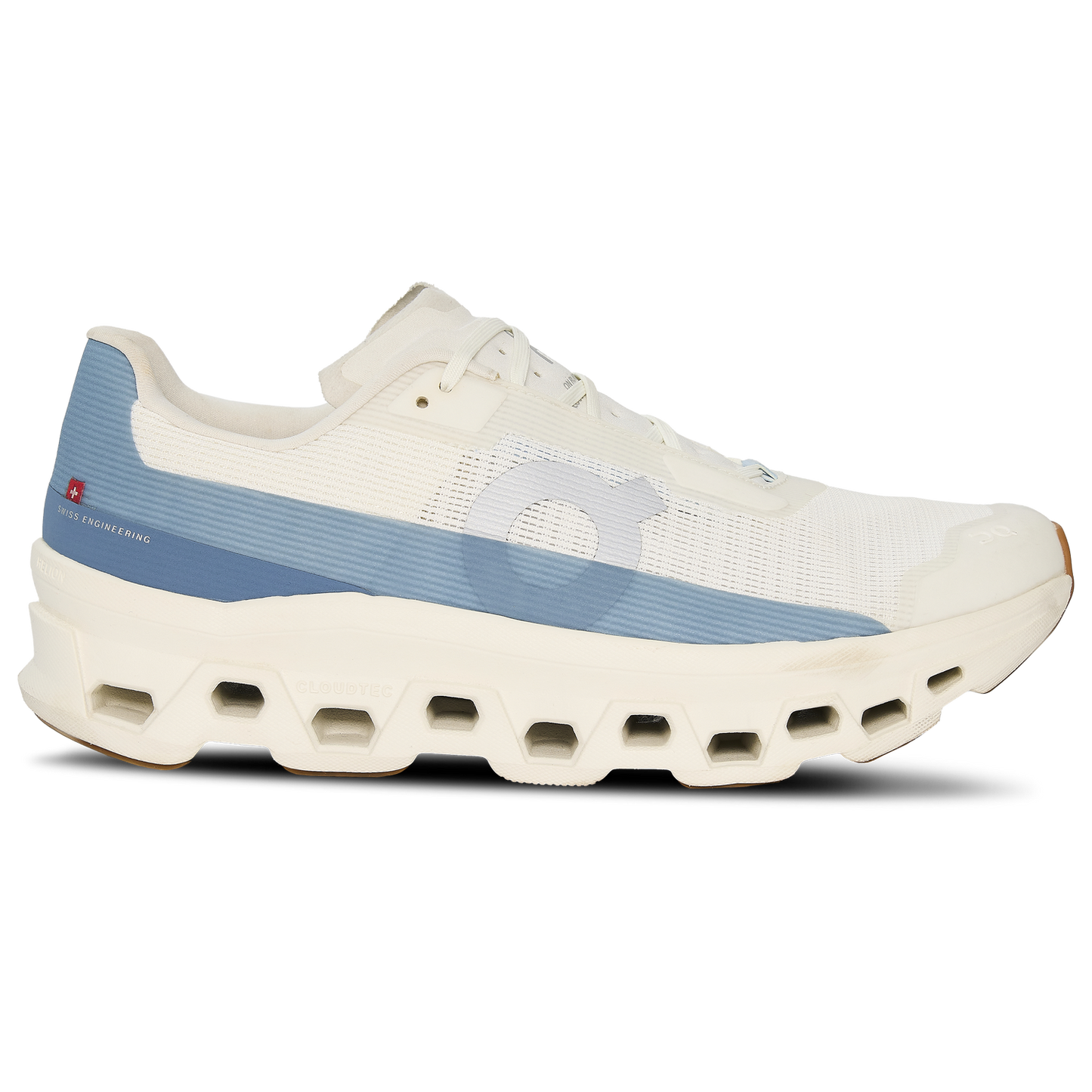 On Cloudmonster Void - Men's - Ivory/Blue
