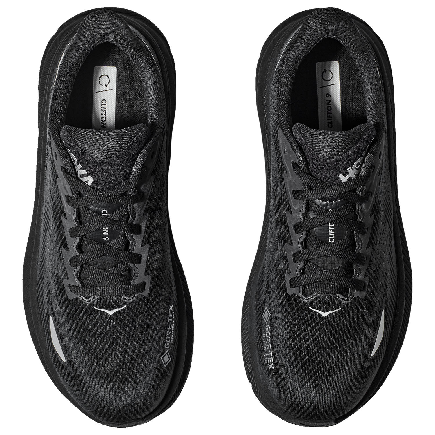 HOKA Clifton 9 GTX - Men's - Black/Black/Black