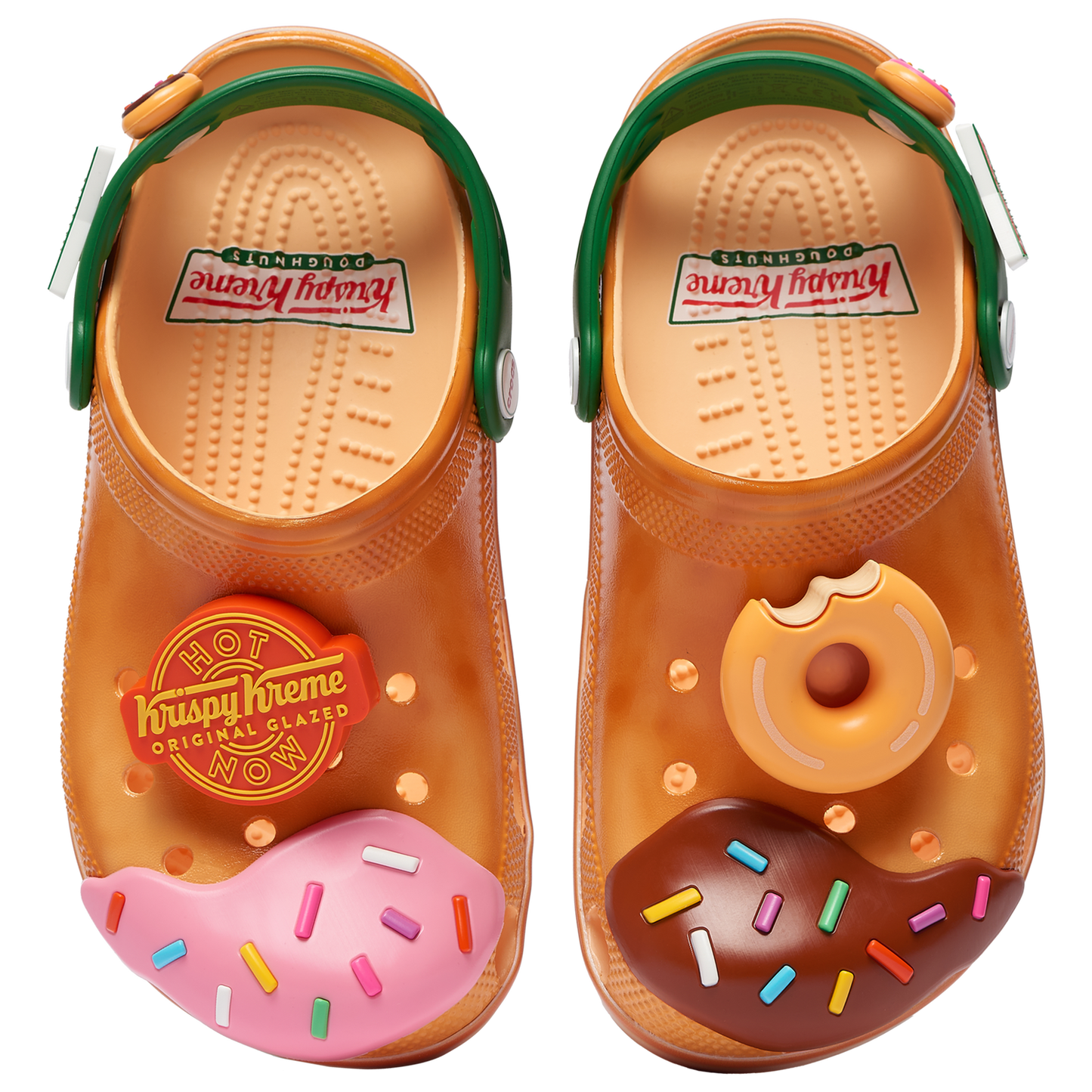 Crocs Krispy Kreme Classic Clogs - Men's - Orange/Green/Pink