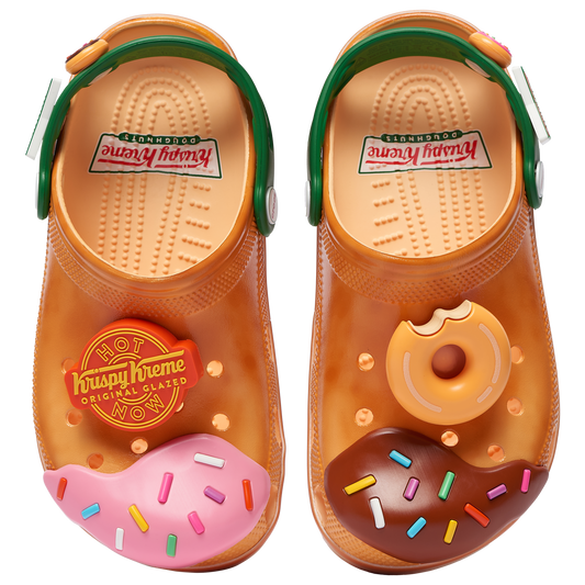 Crocs Krispy Kreme Classic Clogs - Men's - Orange/Green/Pink