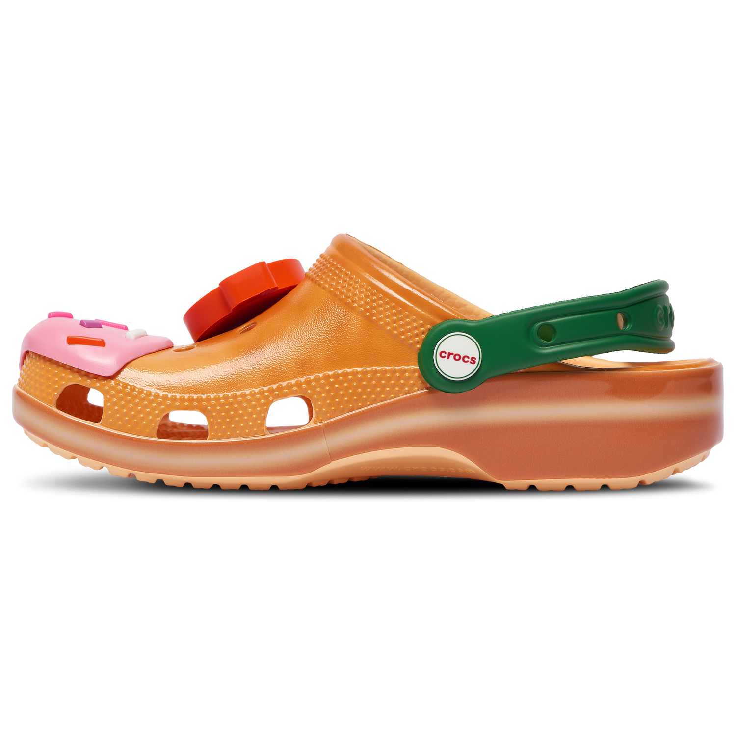 Crocs Krispy Kreme Classic Clogs - Men's - Orange/Green/Pink