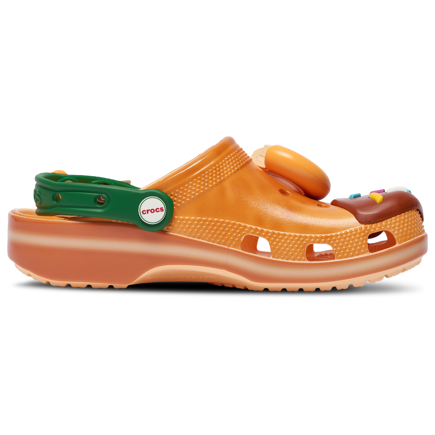 Crocs Krispy Kreme Classic Clogs - Men's - Orange/Green/Pink
