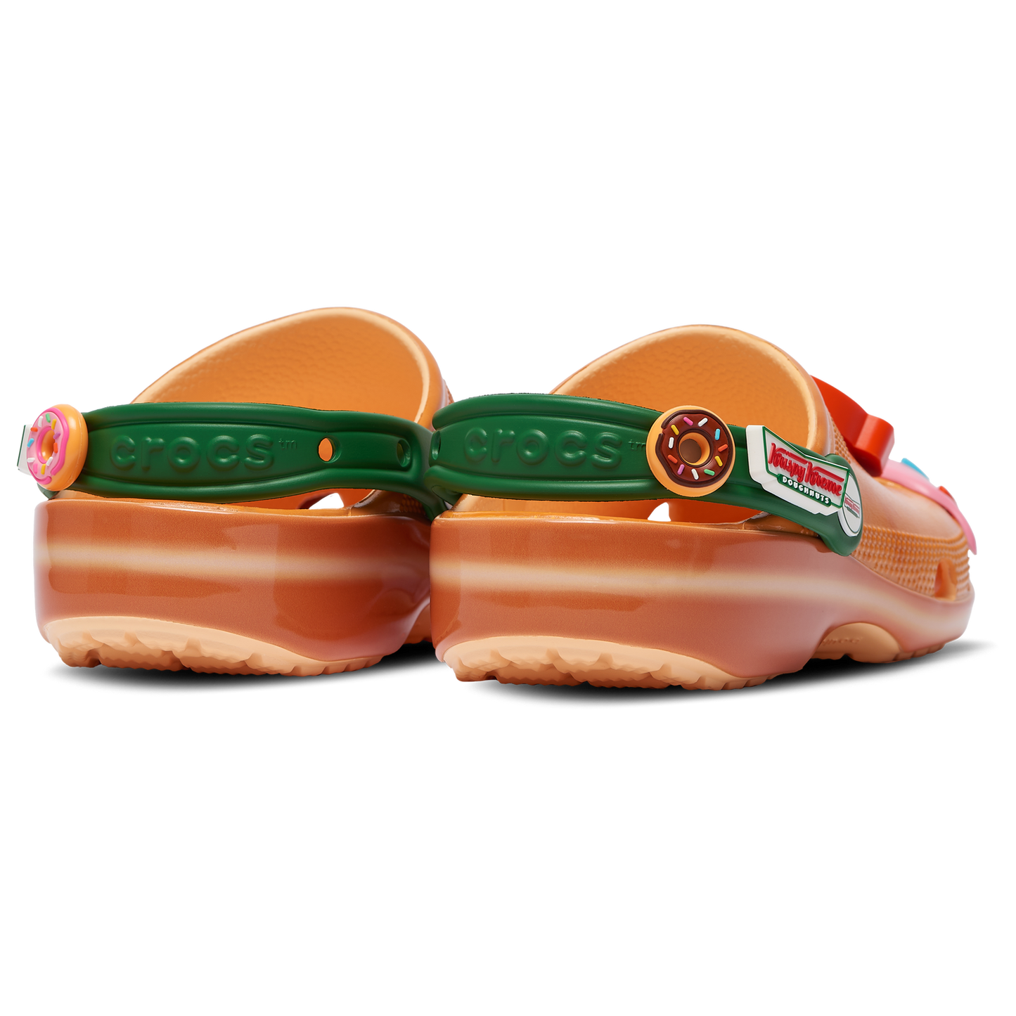 Crocs Krispy Kreme Classic Clogs - Men's - Orange/Green/Pink
