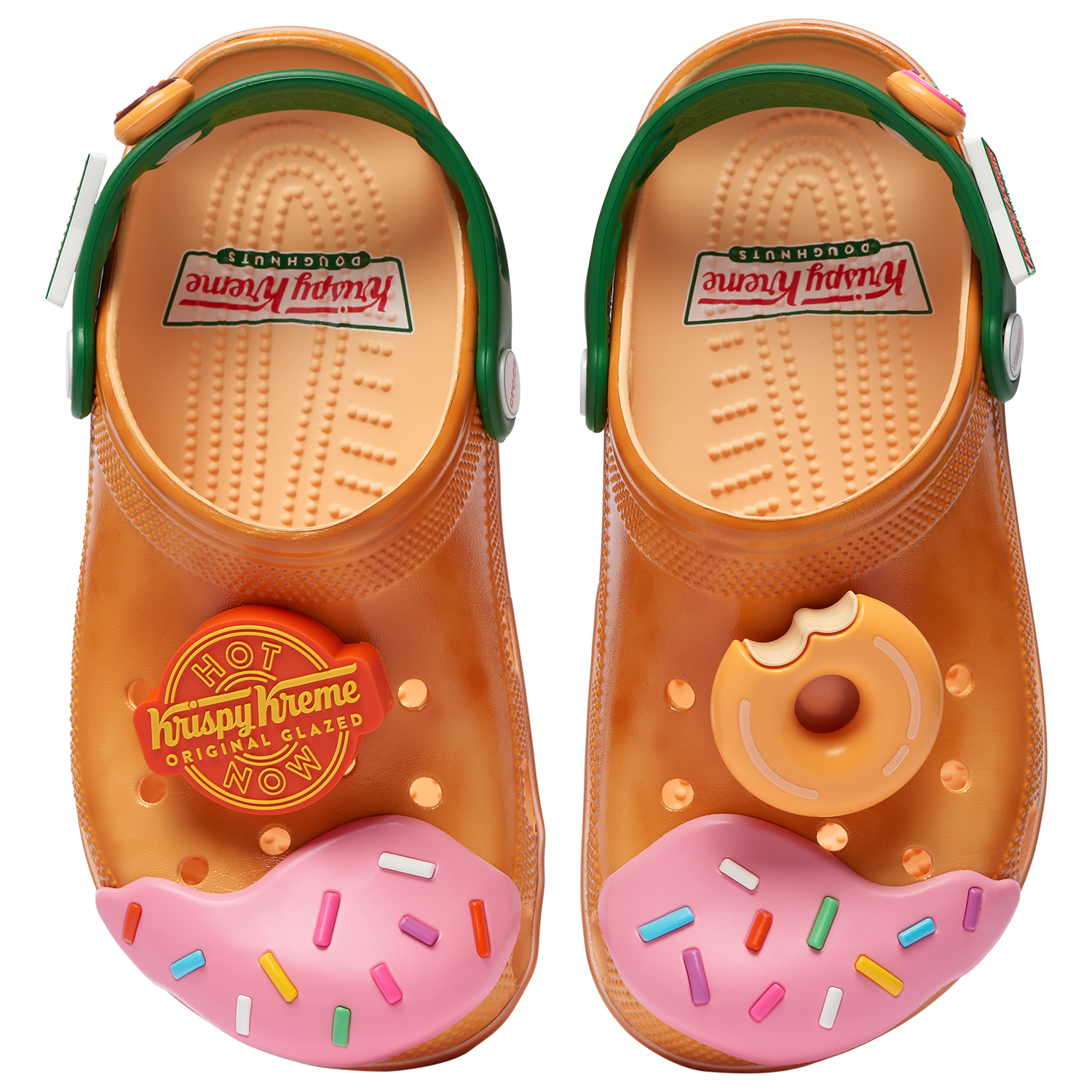 Crocs Krispy Kreme Classic Clogs - Men's - Orange/Green/Pink
