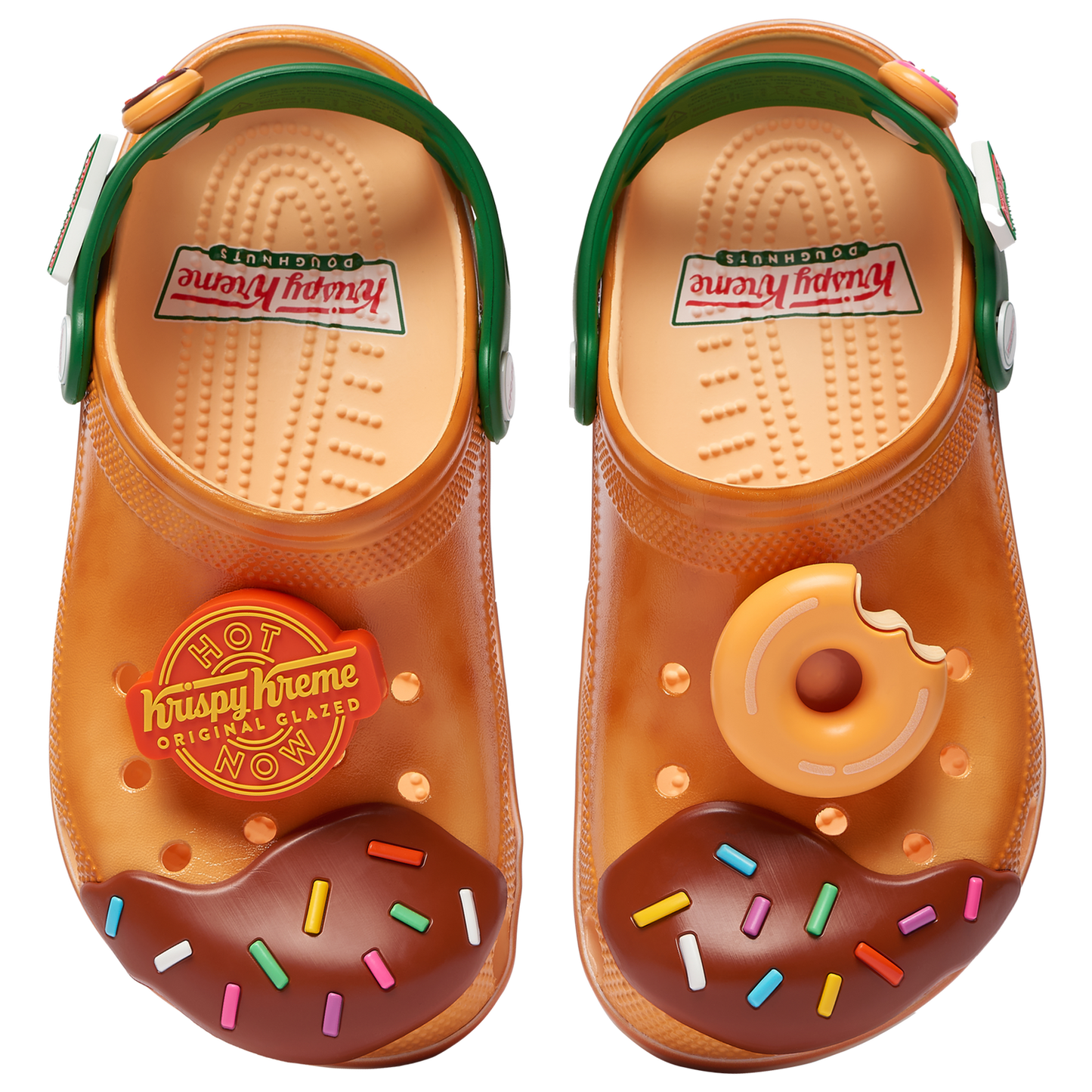 Crocs Krispy Kreme Classic Clogs - Men's - Orange/Green/Pink