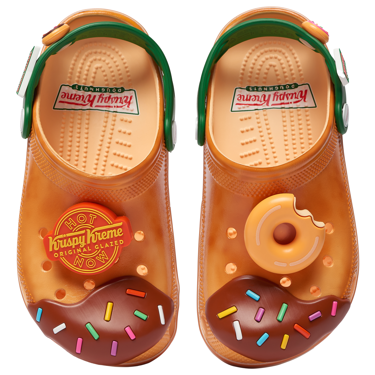 Crocs Krispy Kreme Classic Clogs - Men's - Orange/Green/Pink