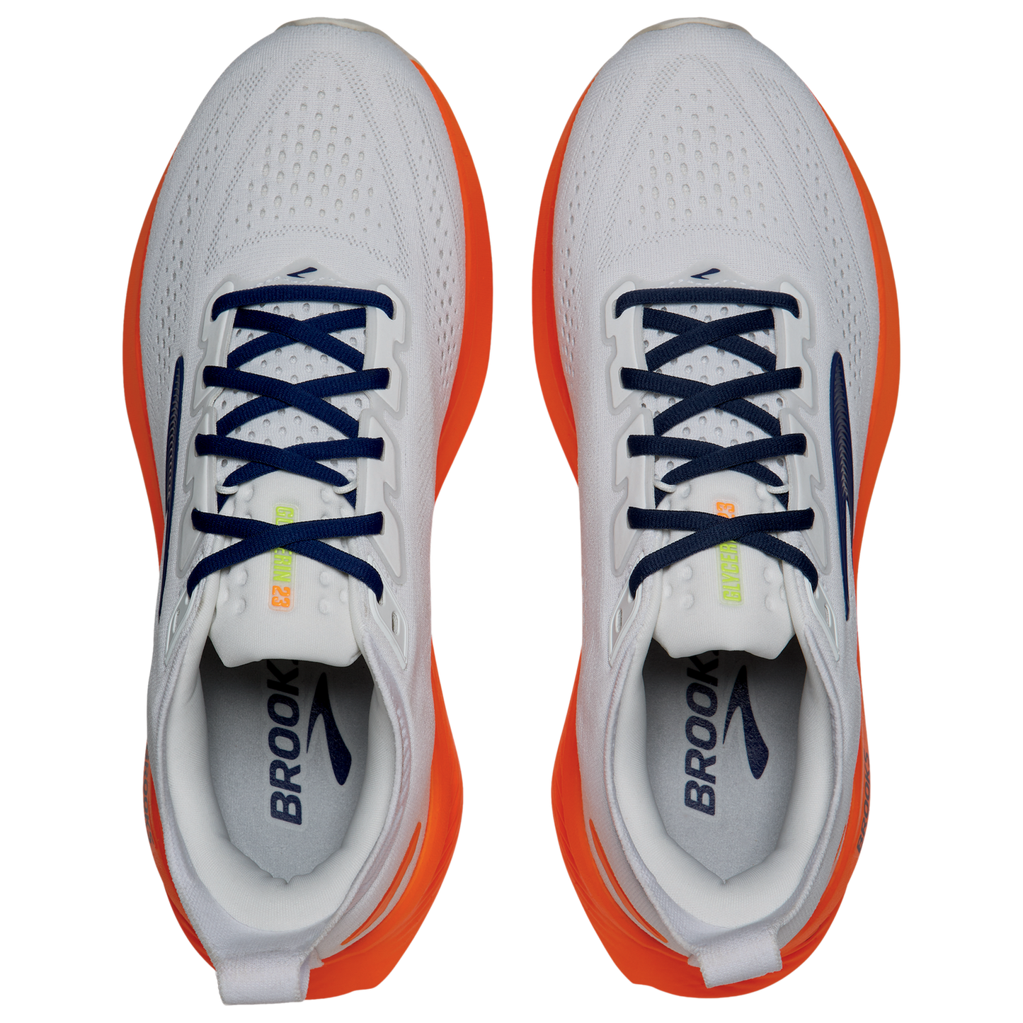 Brooks Glycerin 23 - Men's - White/Navy/White