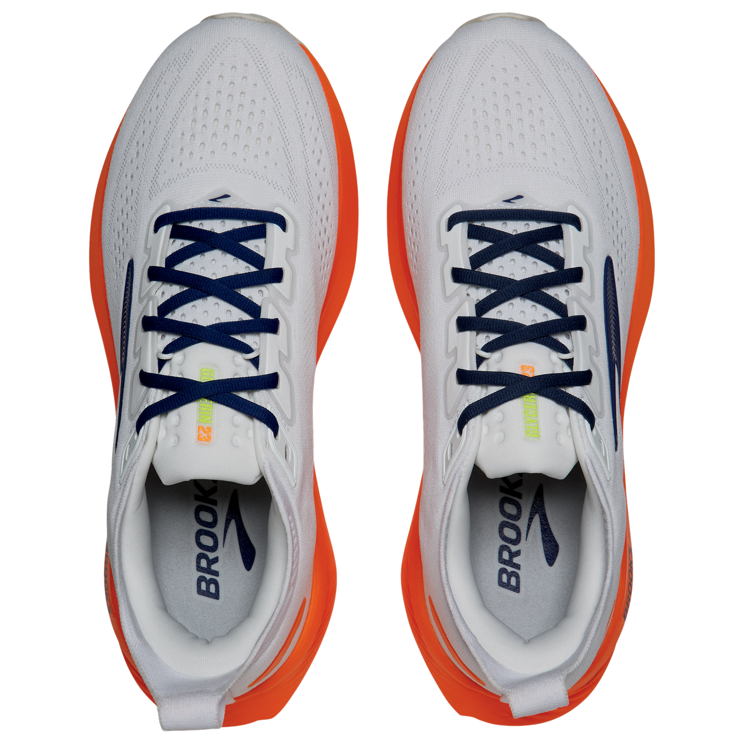 Brooks Glycerin 23 - Men's - White/Navy/White