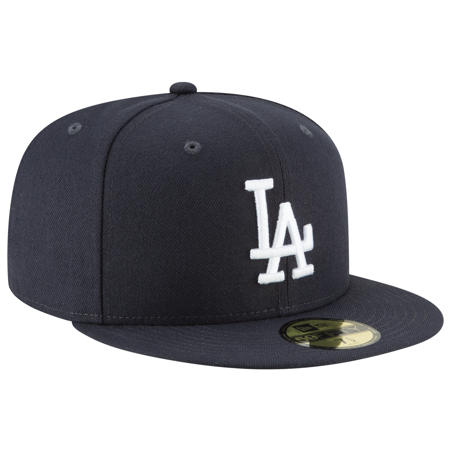 New Era Dodgers 59Fifty Basic Cap - Men's - Navy/White