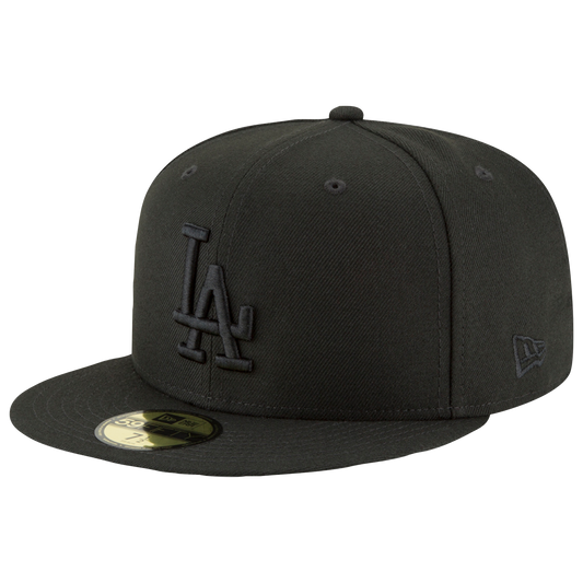 New Era Dodgers 59Fifty Cap - Men's - Black/Black