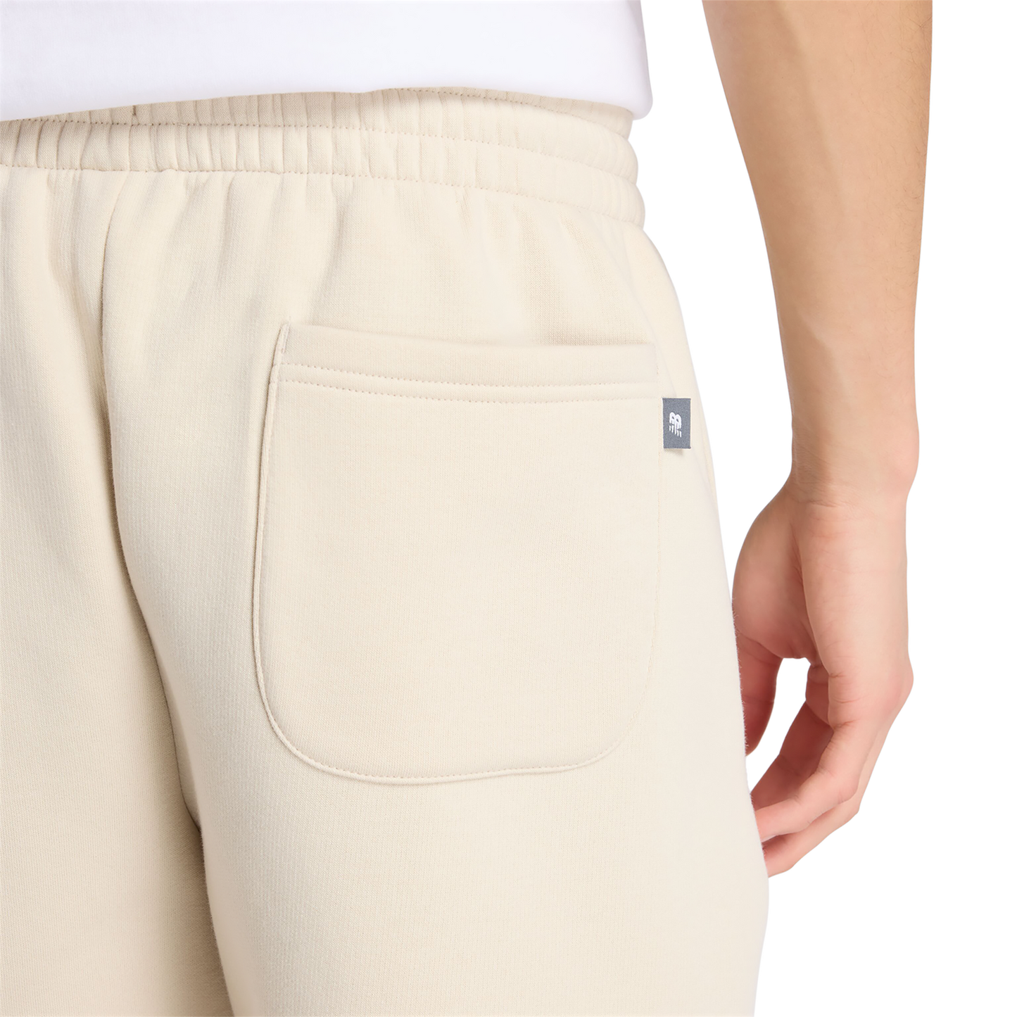 New Balance Fleece Shorts - Men's - Timberwolf/White