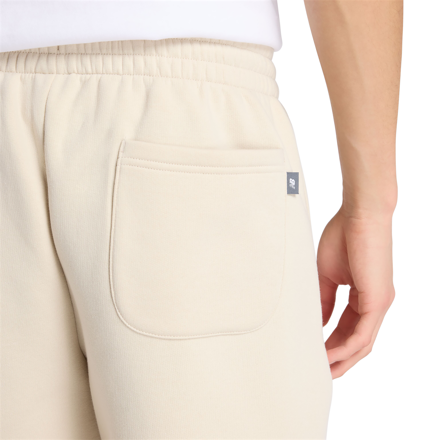 New Balance Fleece Shorts - Men's - Timberwolf/White
