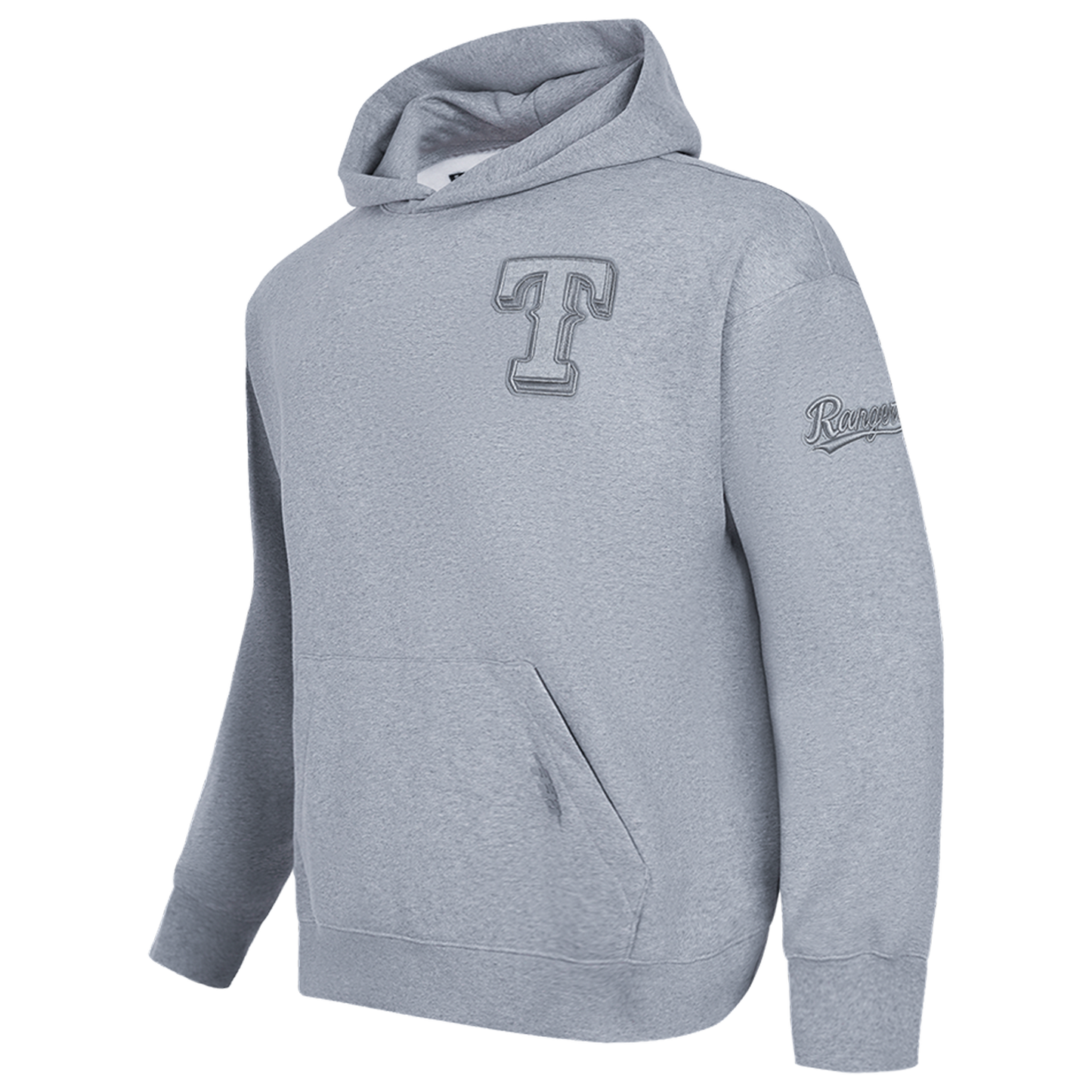 Pro Standard RANGERS NEUTRAL DROP SHOULDER FLC PO HOODIE - Men's - Dark Heather Gray