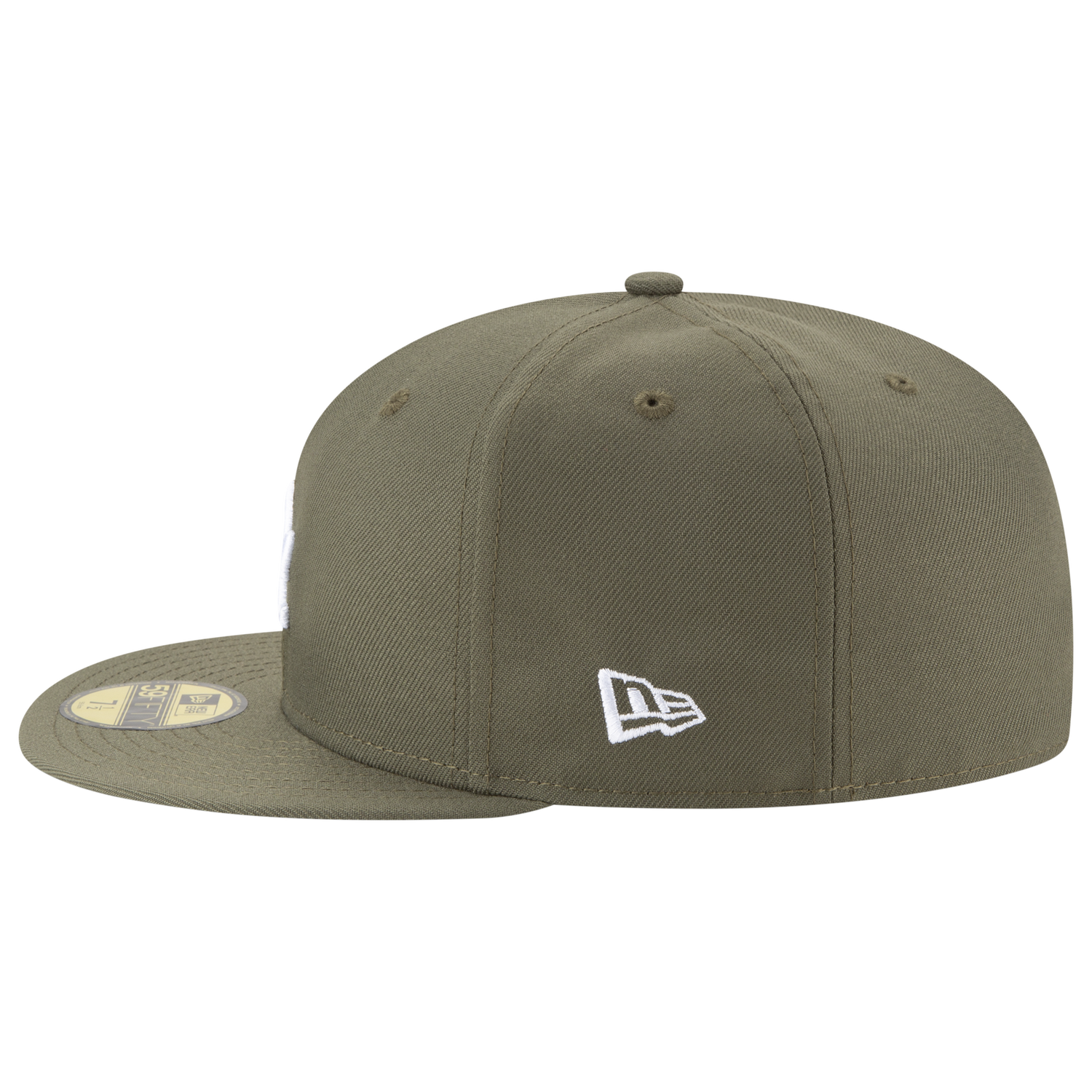New Era Dodgers 5950 - Men's - White/Olive