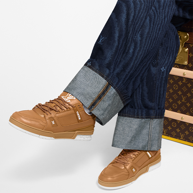 Louis Vuitton LV Trainer Sneaker Damier Cognac