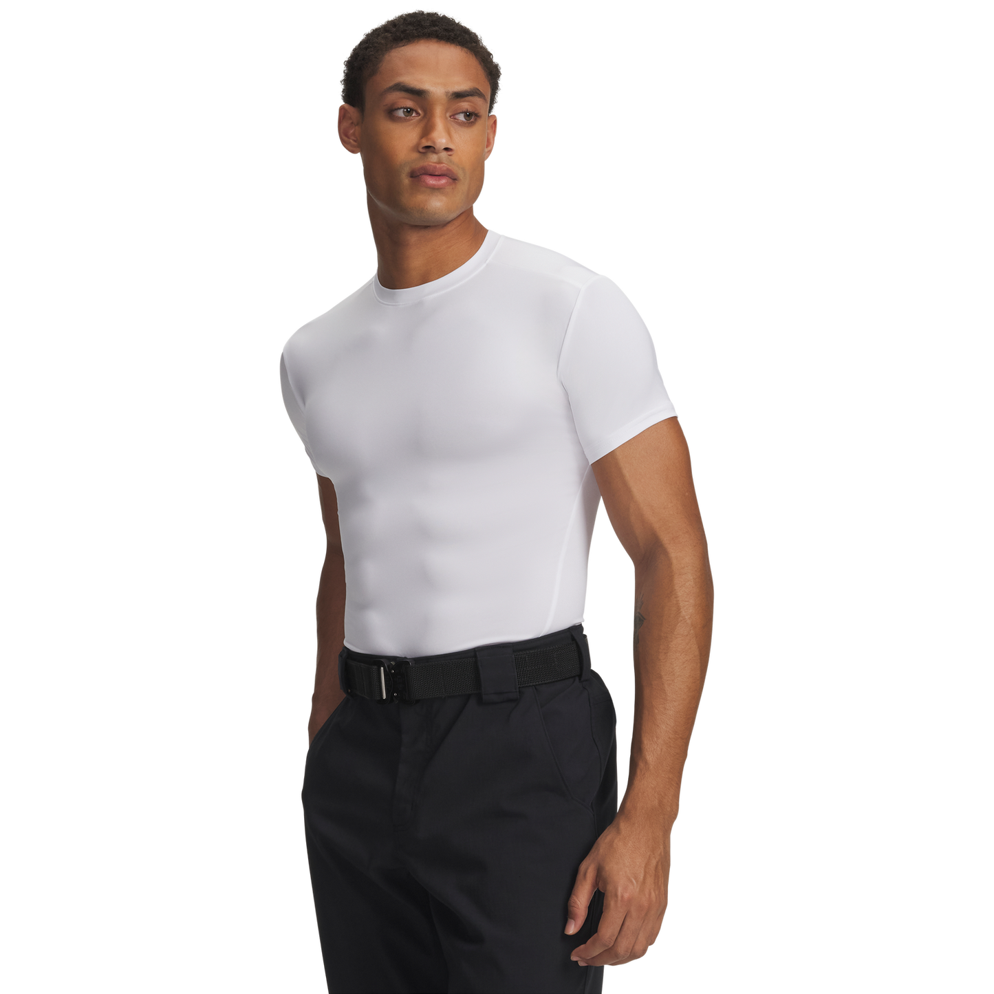 Under Armour Tactical HeatGear® Compression T-Shirt - Men's - White/White