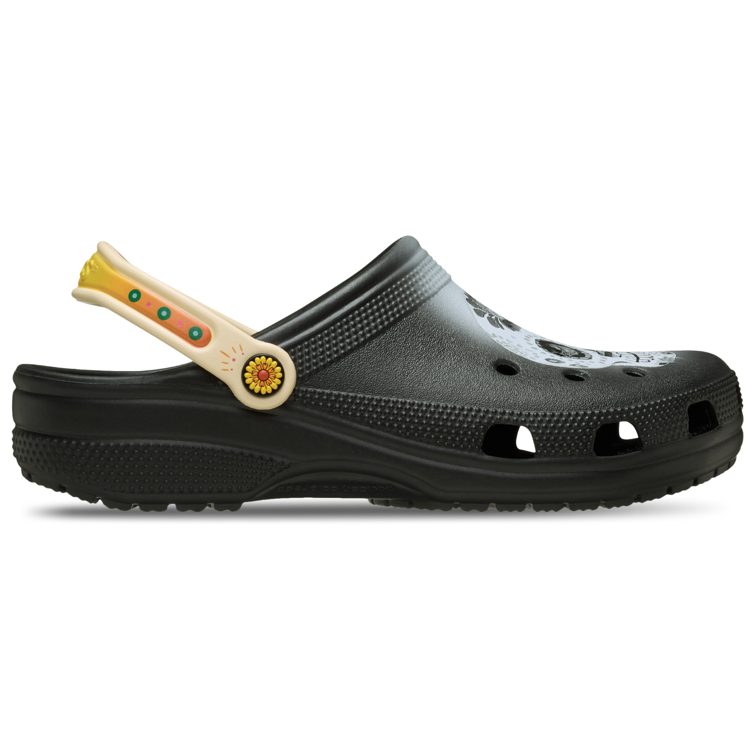 Crocs Day of the Dead Classic Clogs - Men's - Black/White/Grey