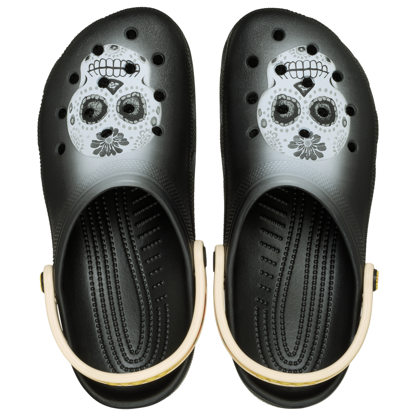 Crocs Day of the Dead Classic Clogs - Men's - Black/White/Grey
