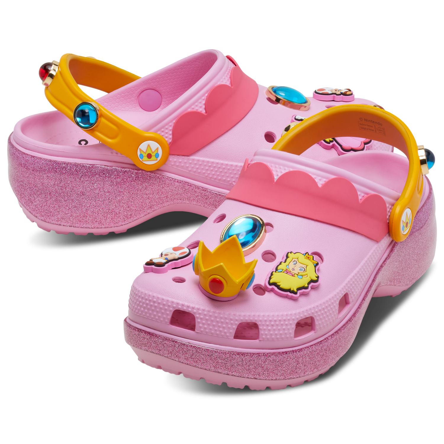 Crocs Princess Peach CLS Platform Clogs - Women's - Pink