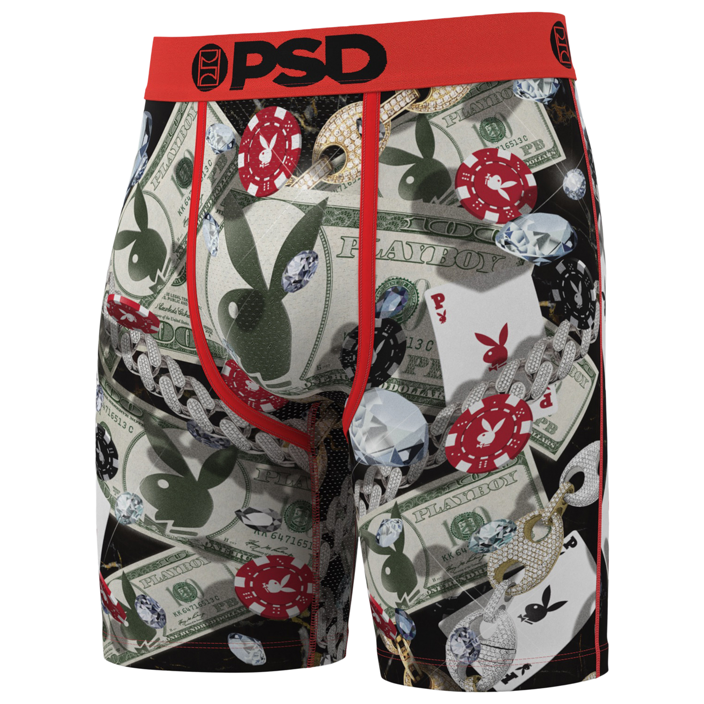 PSD Graphic Briefs - Men's - Red/Black/Green