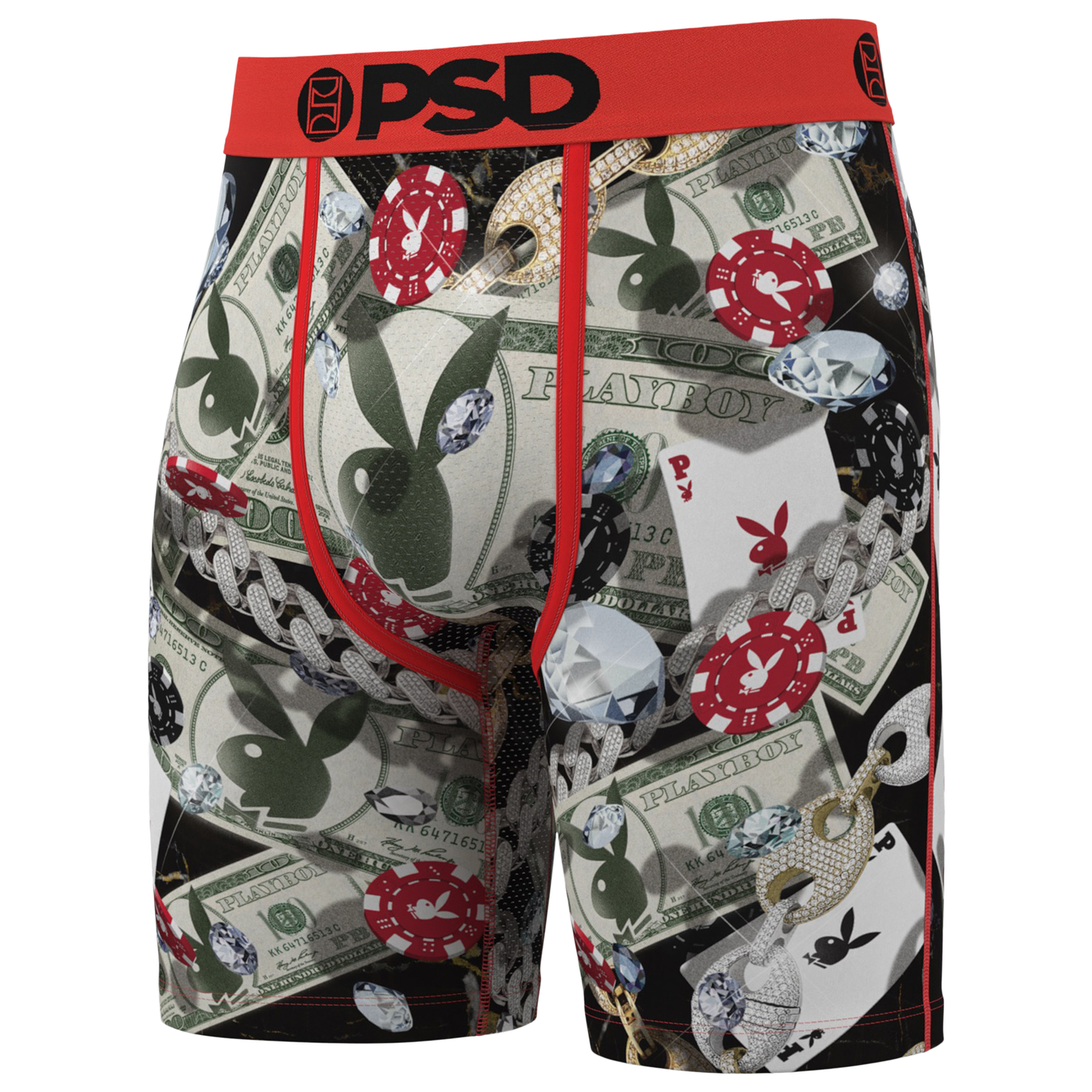 PSD Graphic Briefs - Men's - Red/Black/Green