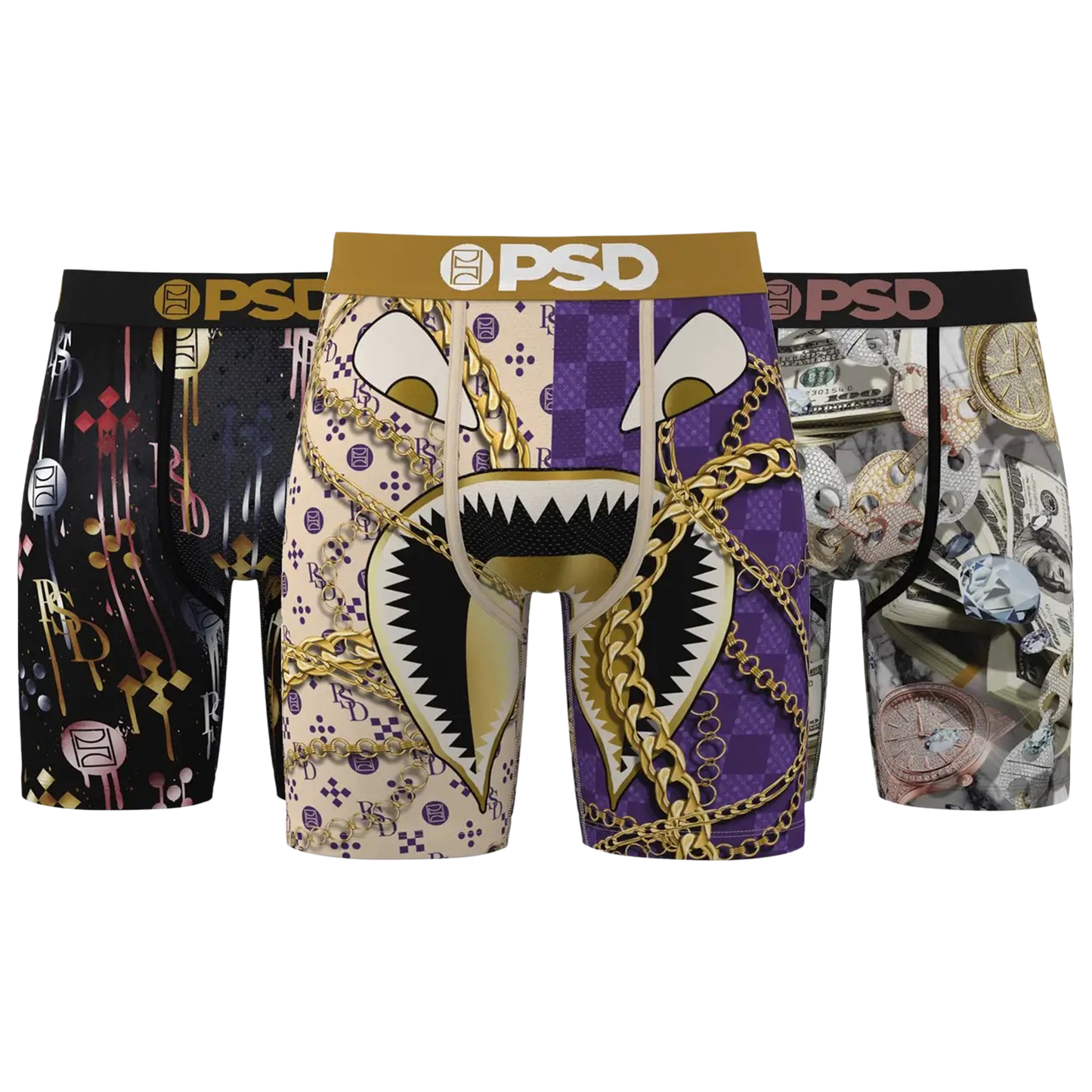 PSD Graphic Briefs 3 Pack - Men's - Multi/Multi/Multi