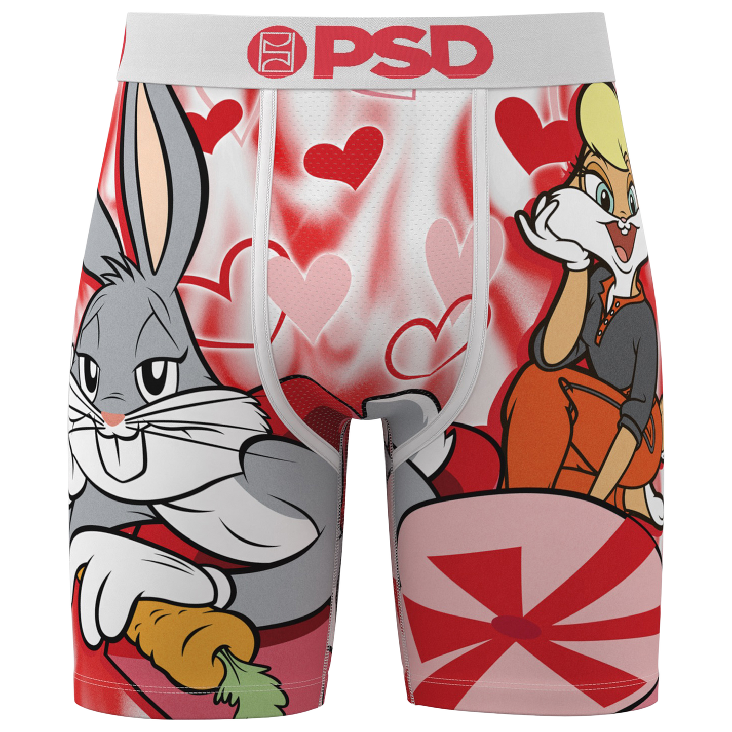PSD Graphic Briefs - Men's - Red/White