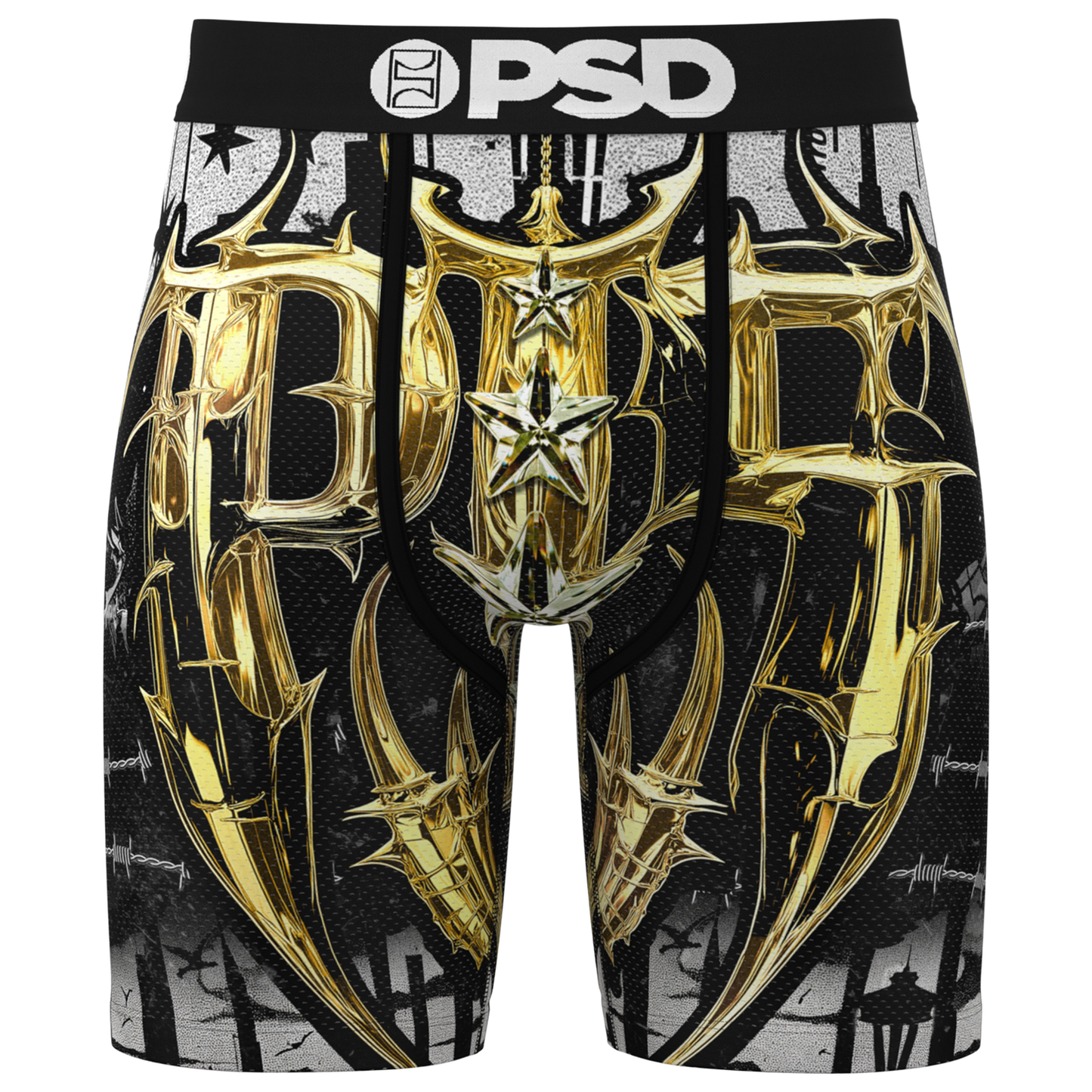 PSD Graphic Briefs - Men's - Gold/Black