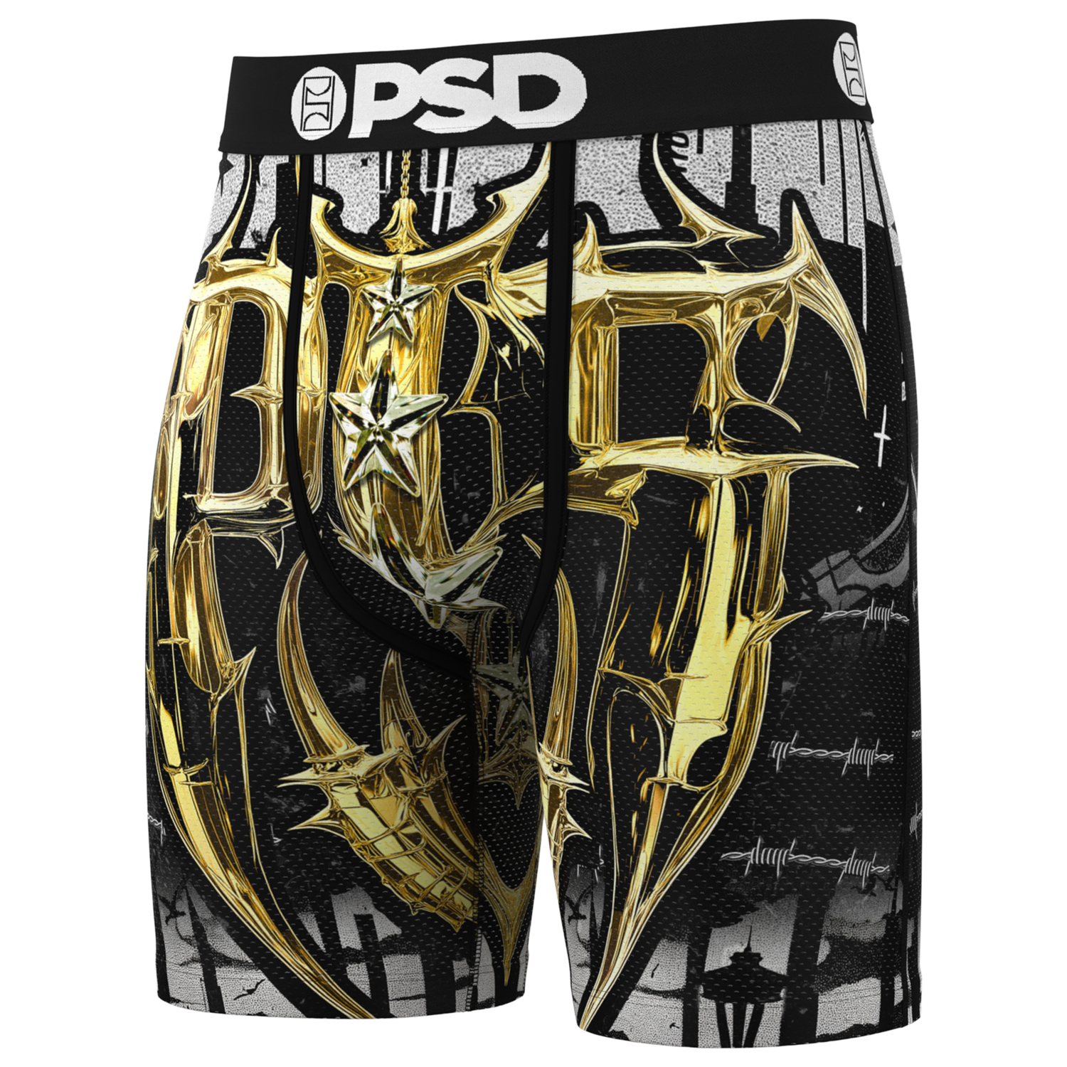 PSD Graphic Briefs - Men's - Gold/Black