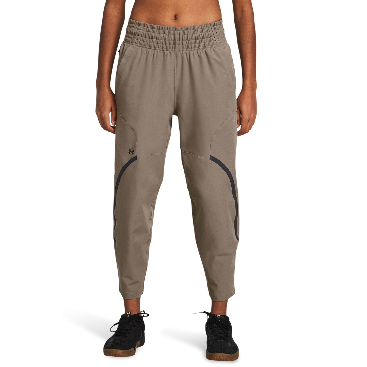 Under Armour Unstoppable Ankle Pants - Women's - Black/Taupe Dusk