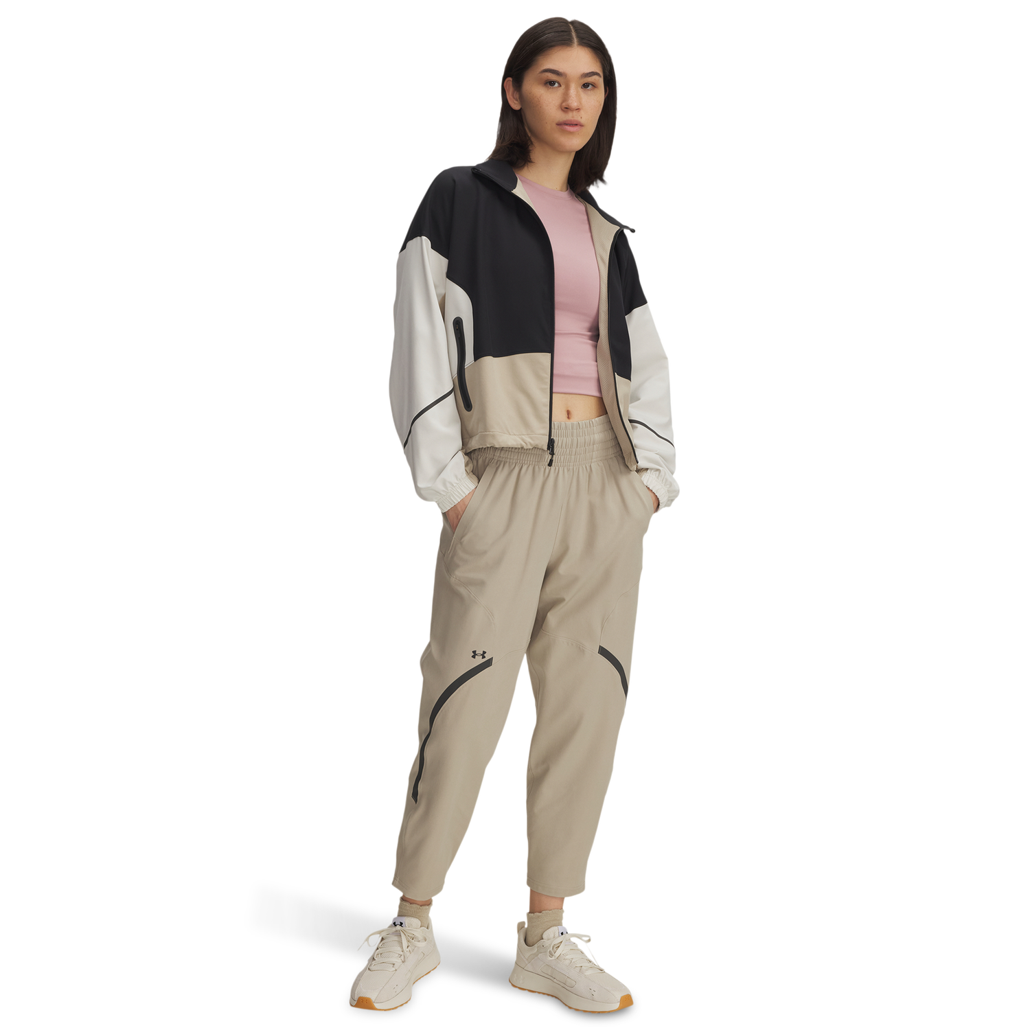 Under Armour Unstoppable Ankle Pants - Women's - City Khaki/Black