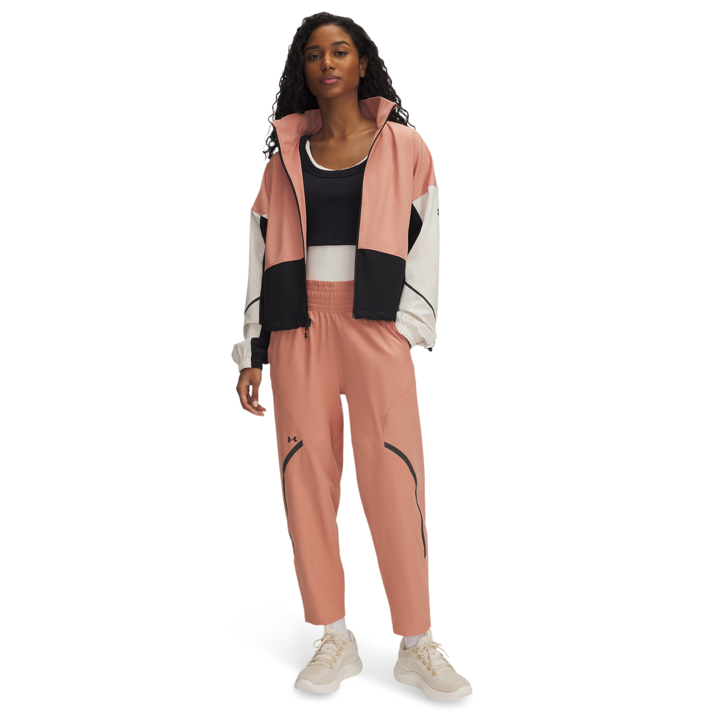 Under Armour Unstoppable Ankle Pants - Women's - Canyon Pink/Black