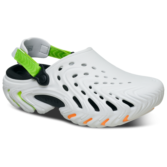 Crocs Echo II Clogs - Men's - Gray/Orange/Green
