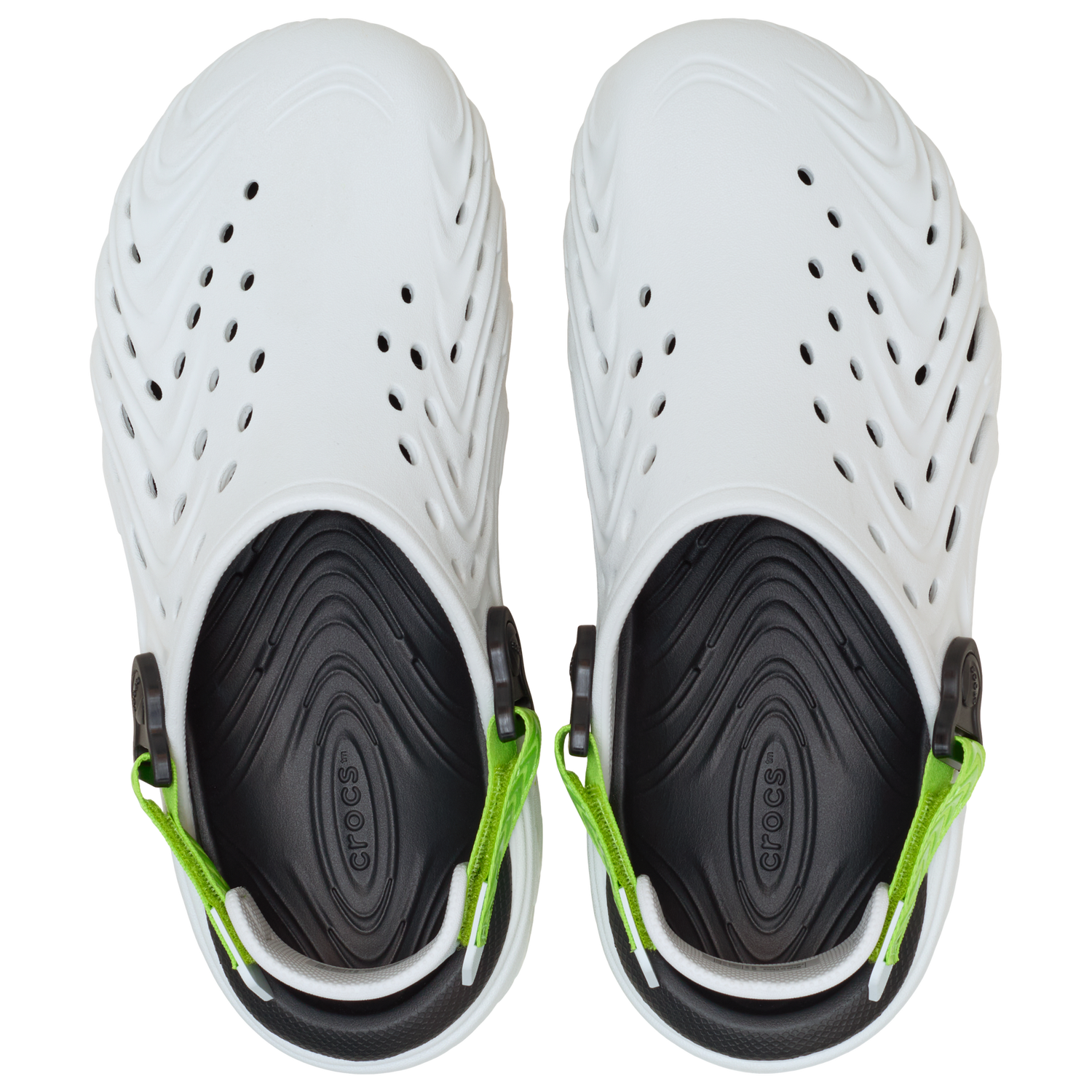 Crocs Echo II Clogs - Men's - Gray/Orange/Green