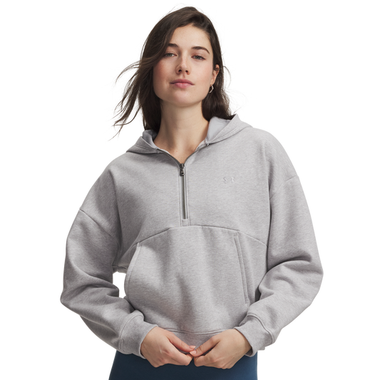 Under Armour Icon Fleece Half Zip Hoodie - Women's - Gray/Gray