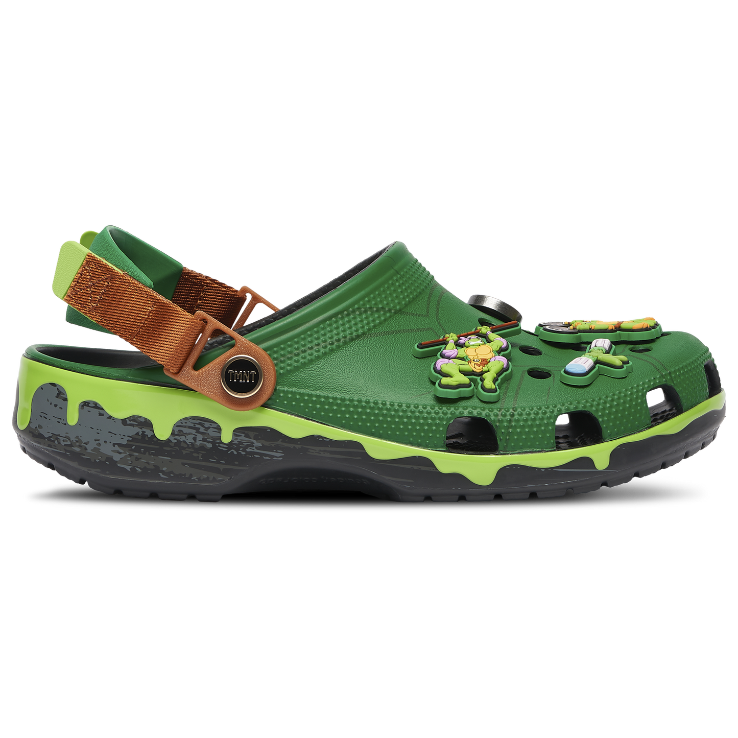 Crocs TMNT Classic Clogs - Men's - Black/Green/Brown