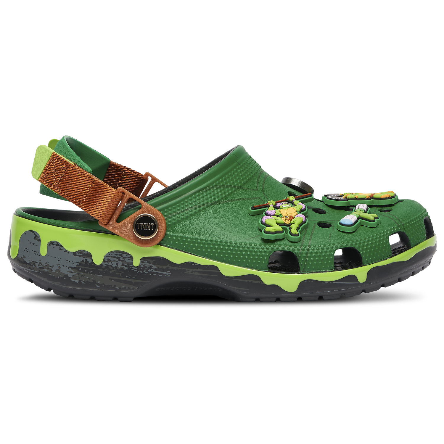 Crocs TMNT Classic Clogs - Men's - Black/Green/Brown
