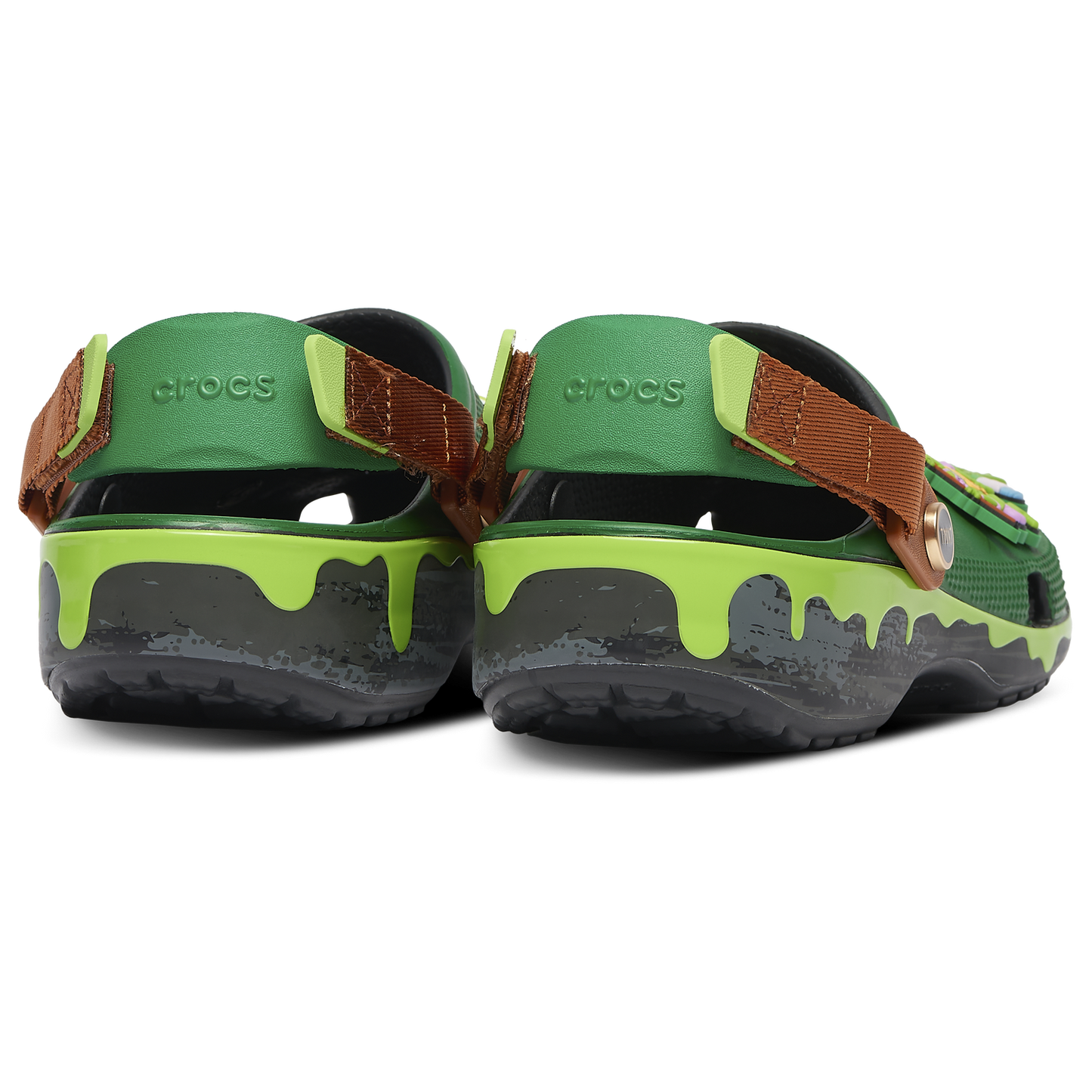 Crocs TMNT Classic Clogs - Men's - Black/Green/Brown