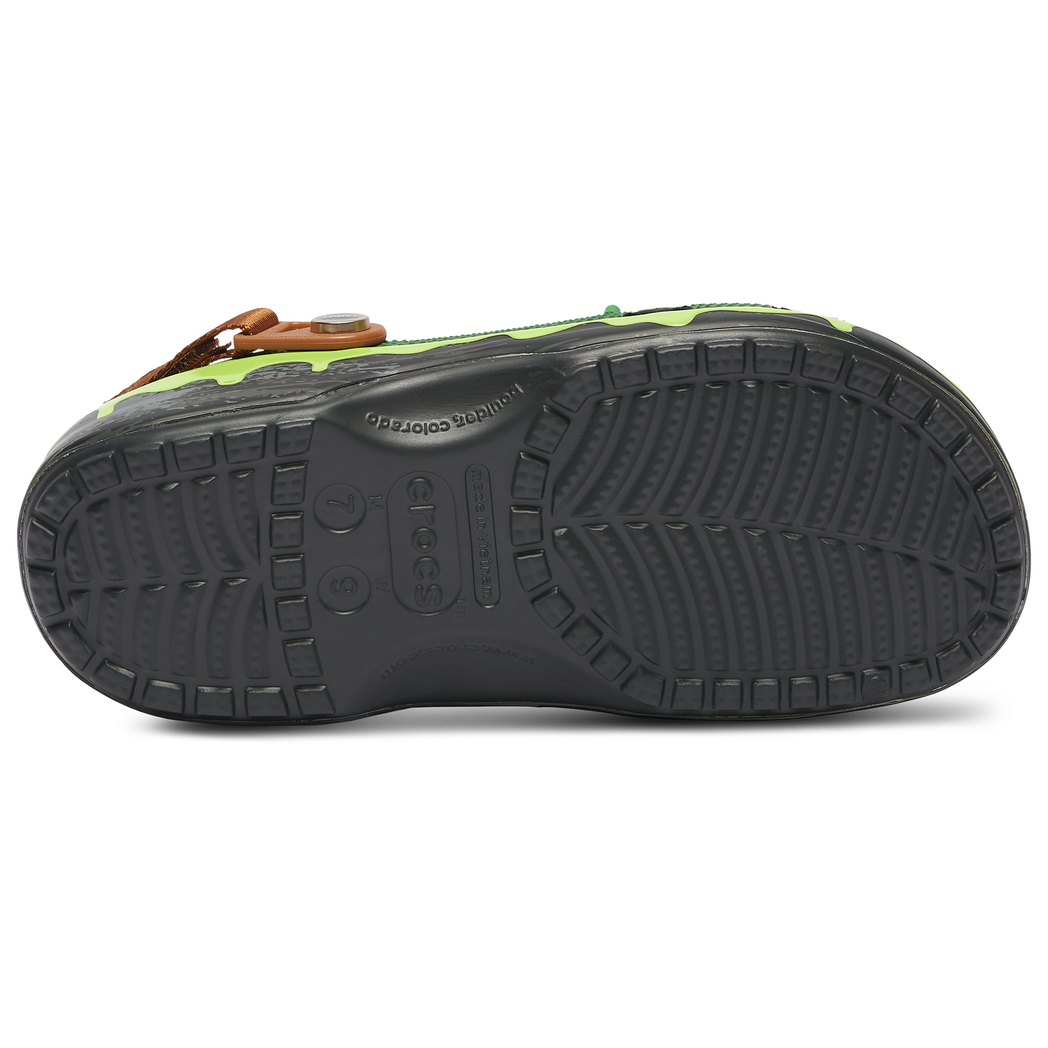 Crocs TMNT Classic Clogs - Men's - Black/Green/Brown