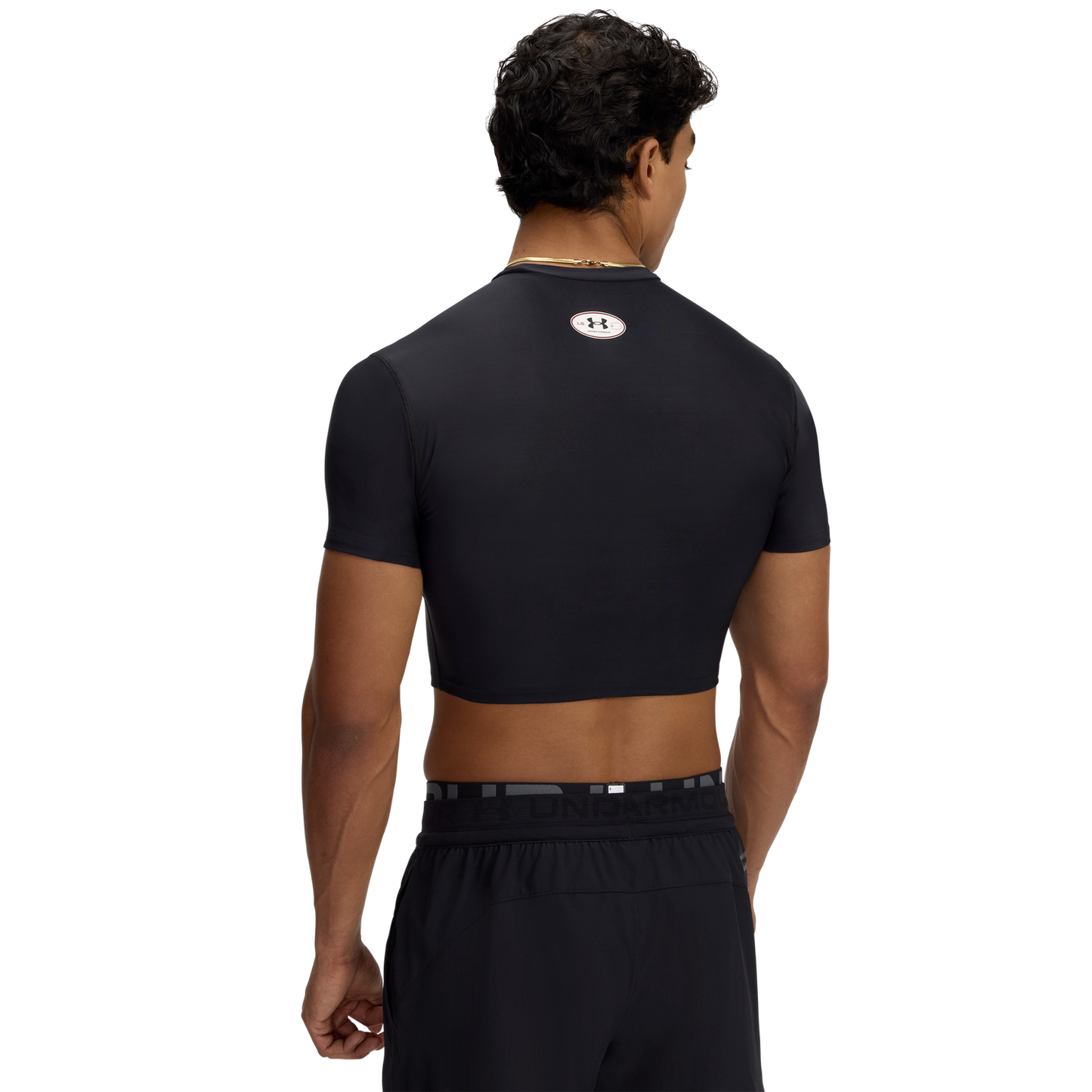 Under Armour Heatgear Og Compression Crop - Men's - Black/White