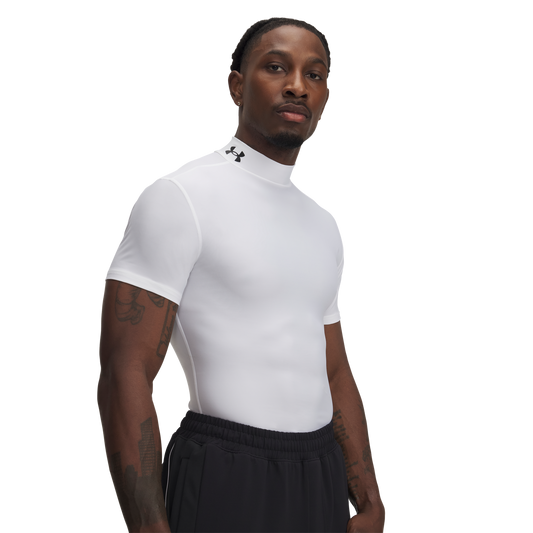 Under Armour Heatgear Og Compression Mock - Men's - Black/White