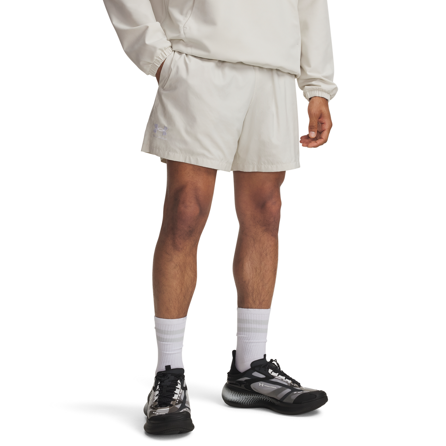 Under Armour Woven Volley Shorts - Men's - Summit White/Black