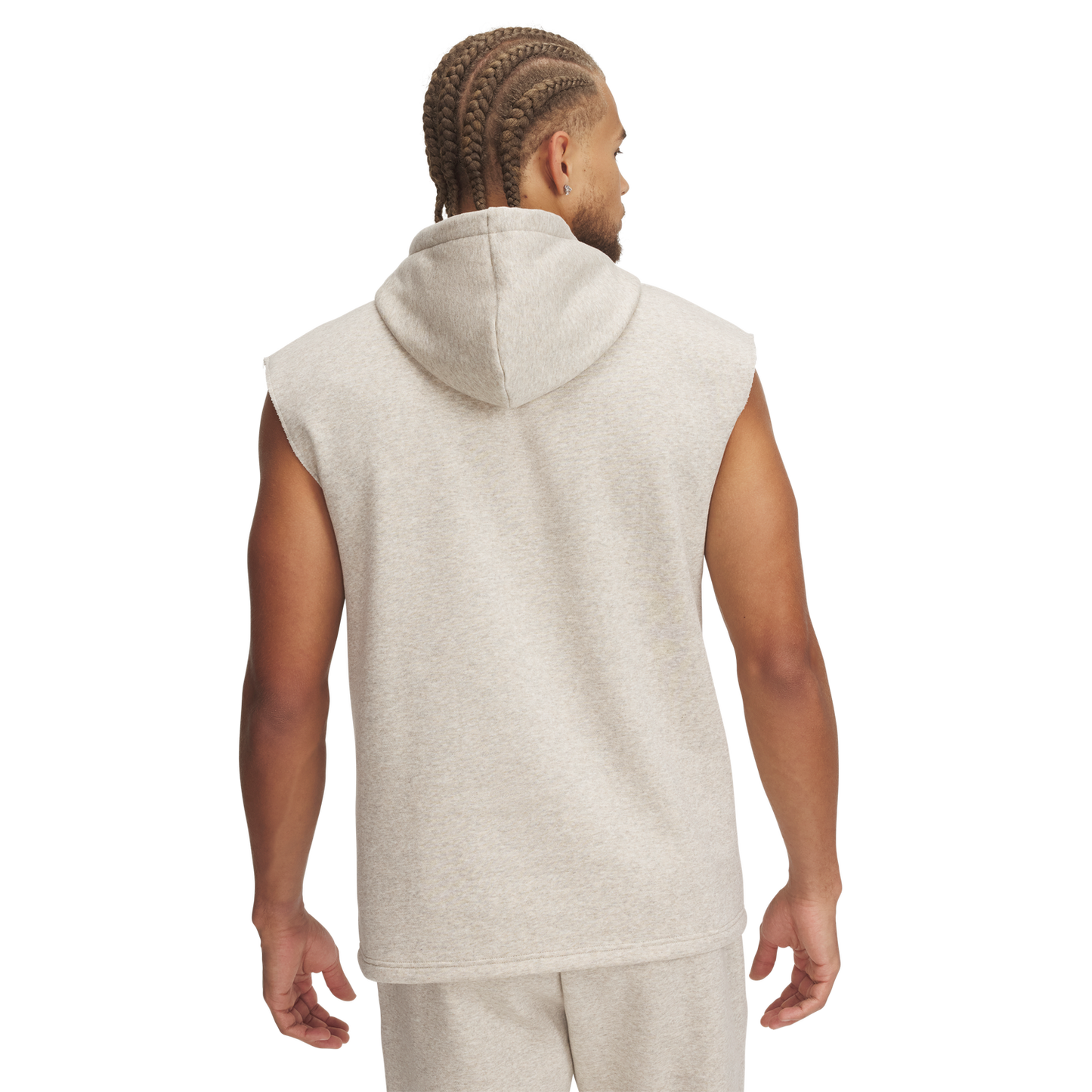 Under Armour Icon Fleece Sleeveless Hoodie - Men's - Timberwolf Taupe/Timberwolf Taupe