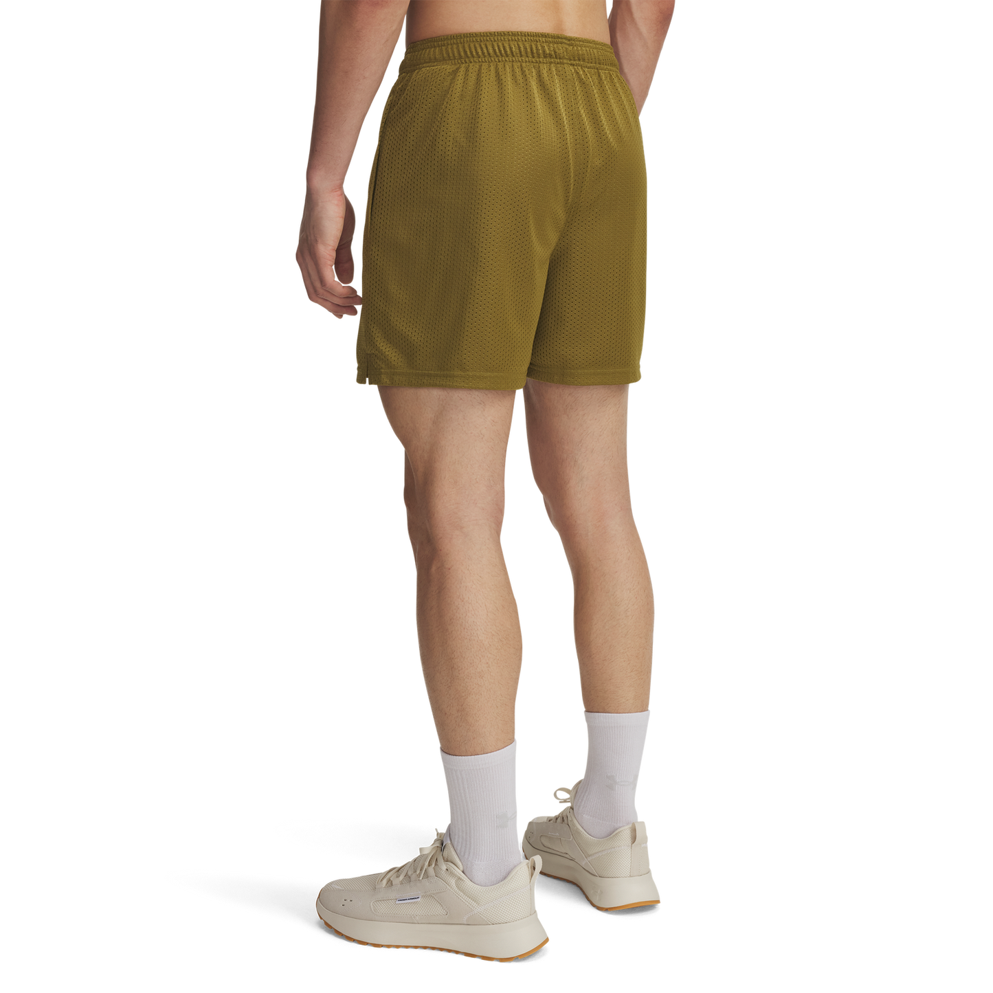 Under Armour Essential Mesh Shorts - Men's - Canteen Green/White
