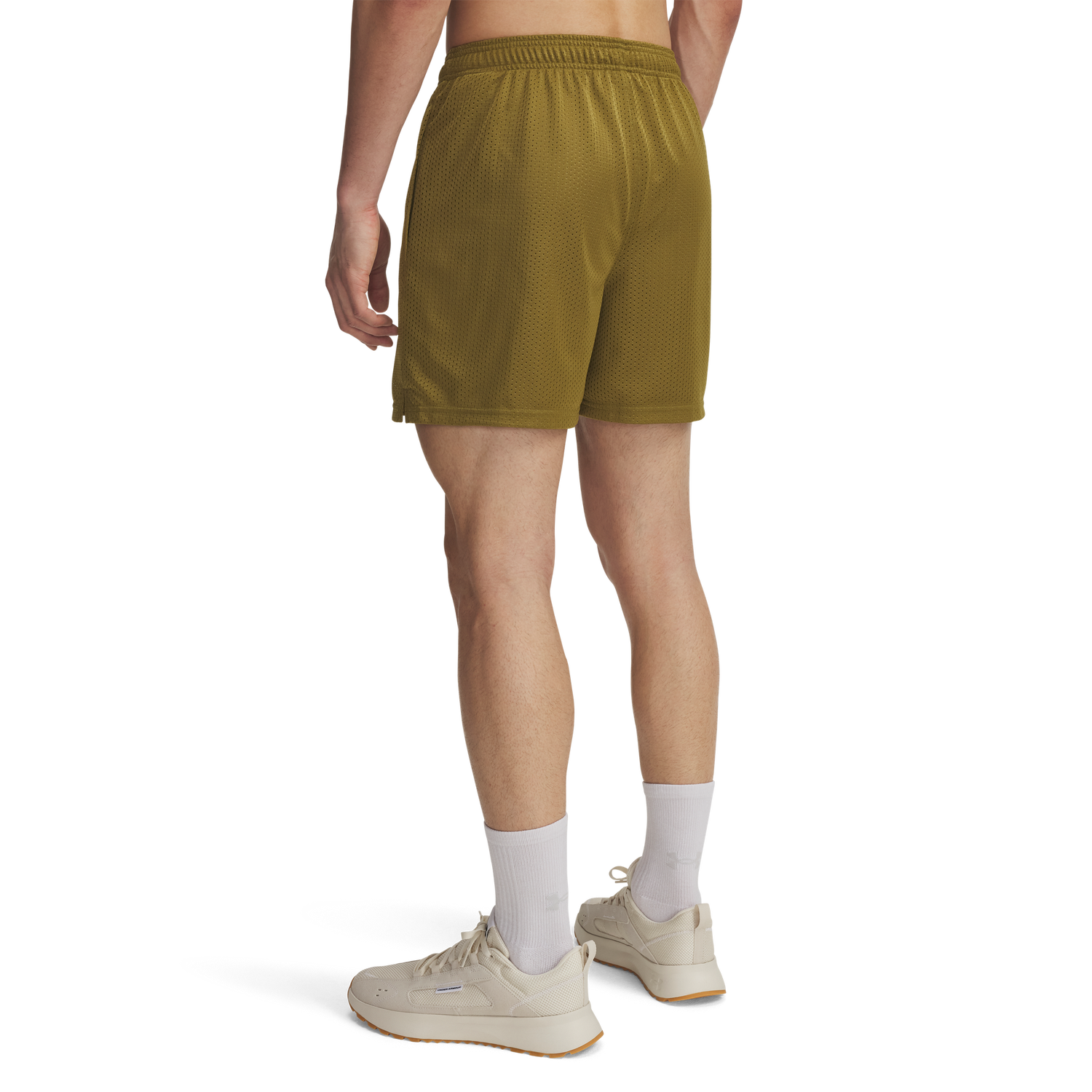 Under Armour Essential Mesh Shorts - Men's - Canteen Green/White